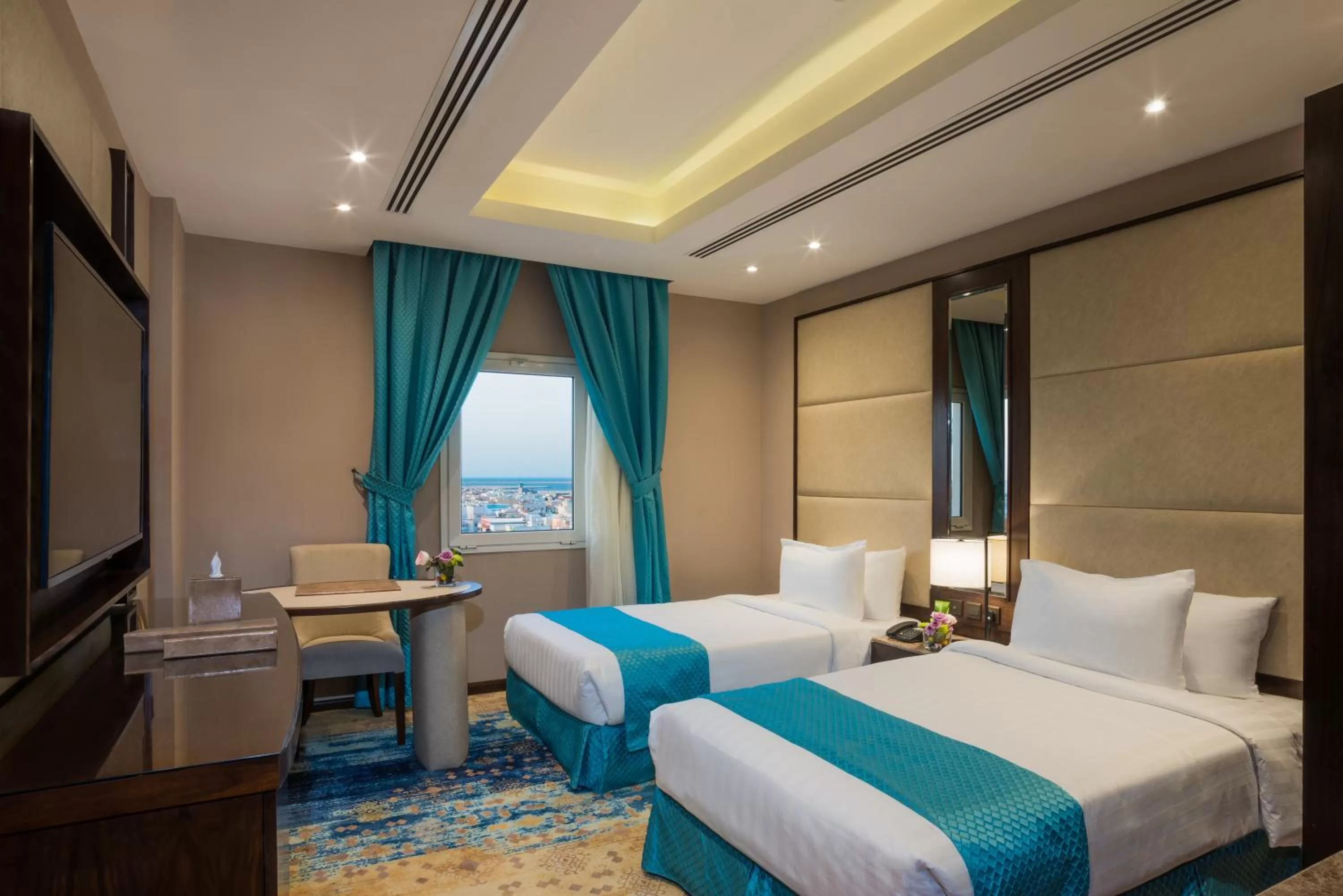 Bedroom, Bed in Naviti Warwick Dammam