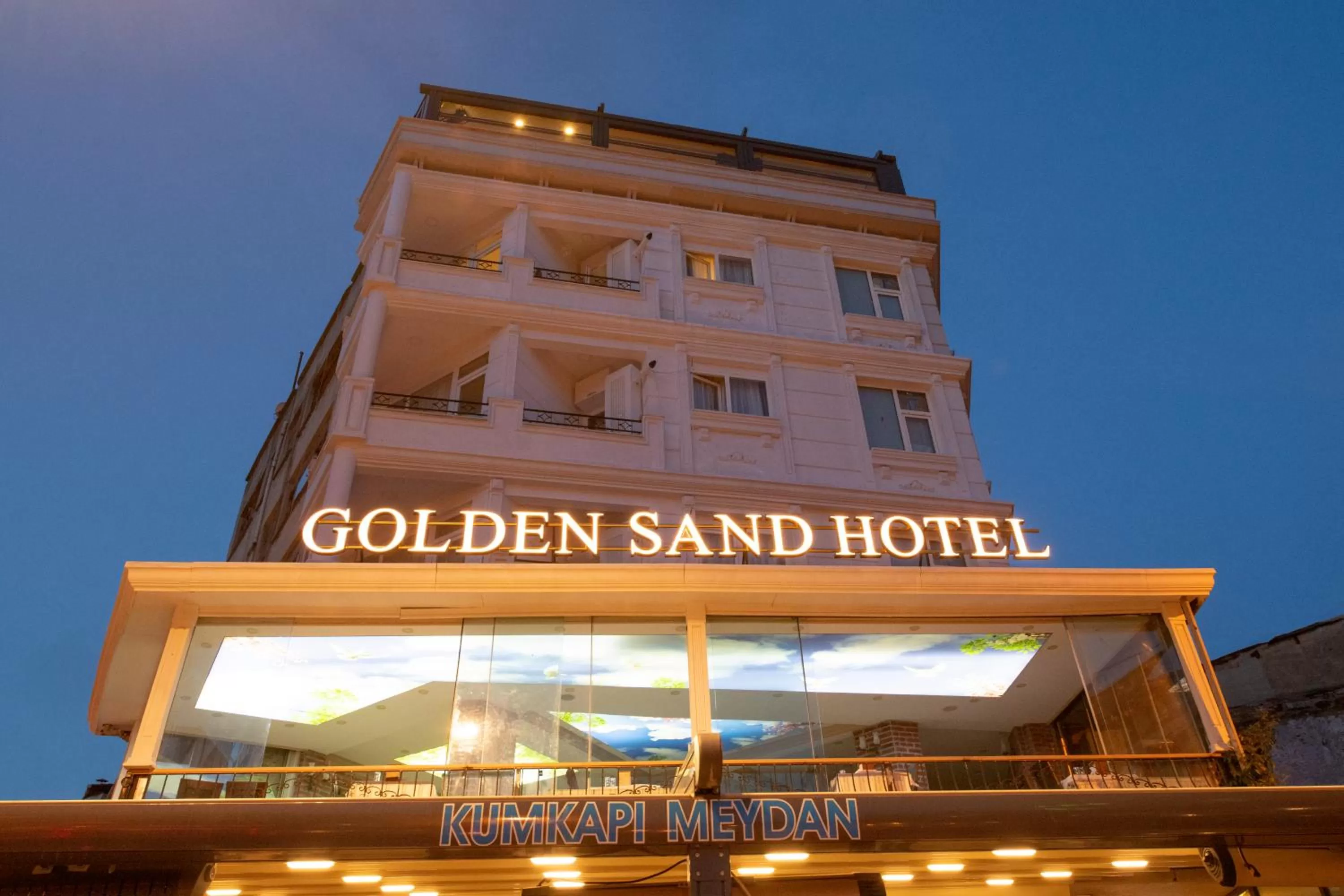 Property building in Golden Sand Hotel