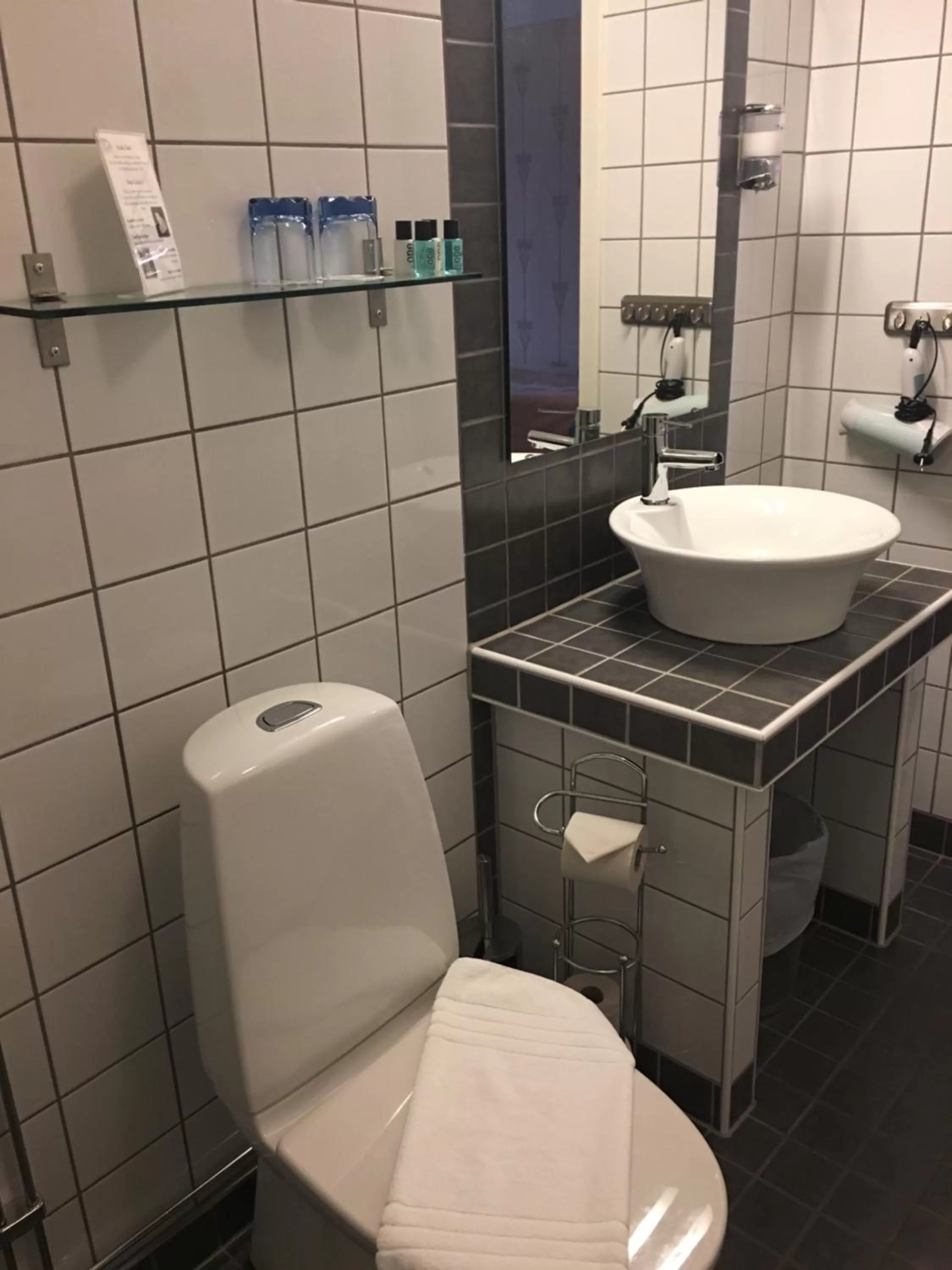 Toilet in Hotell Läckö
