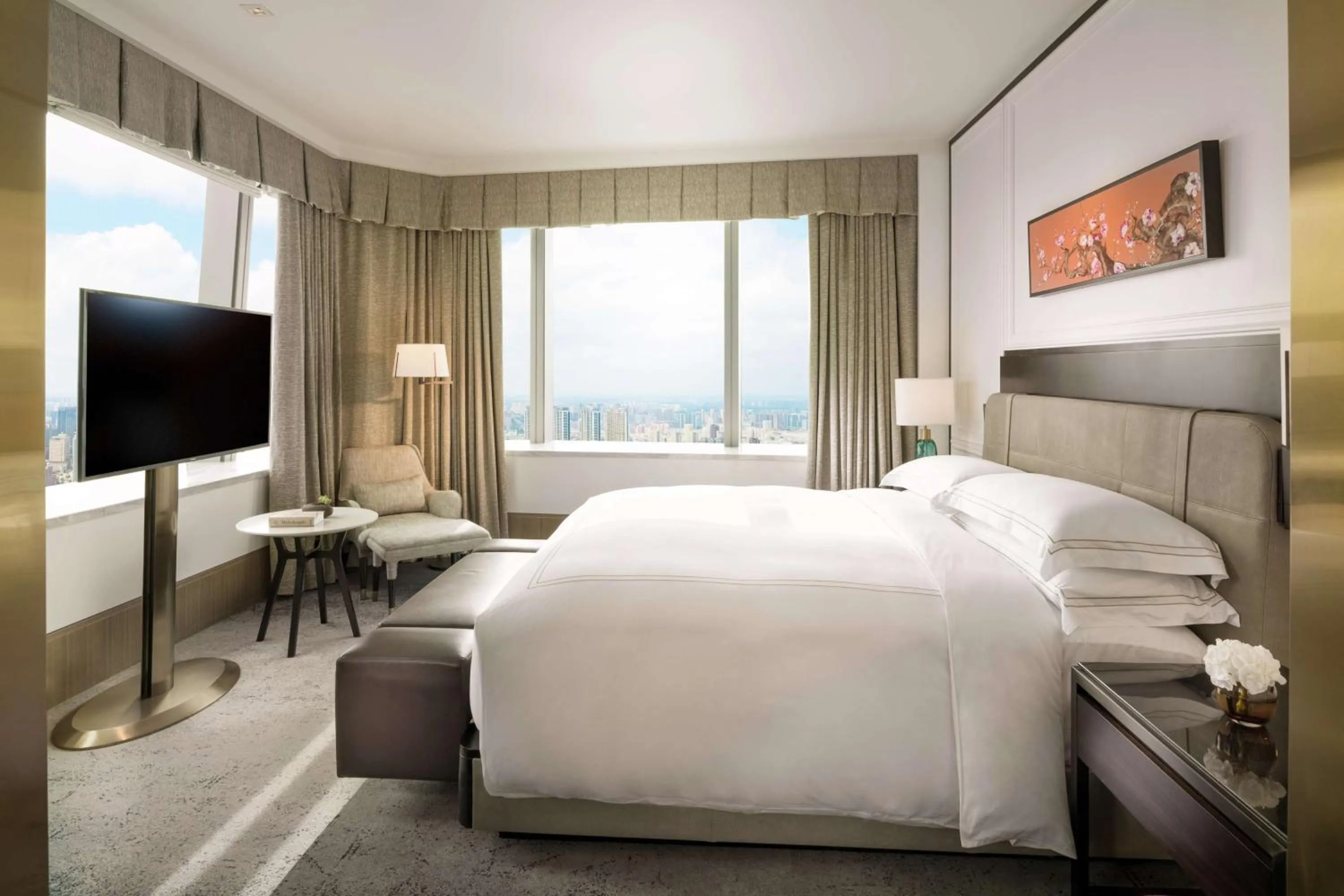 Bedroom, Bed in Conrad Shenyang
