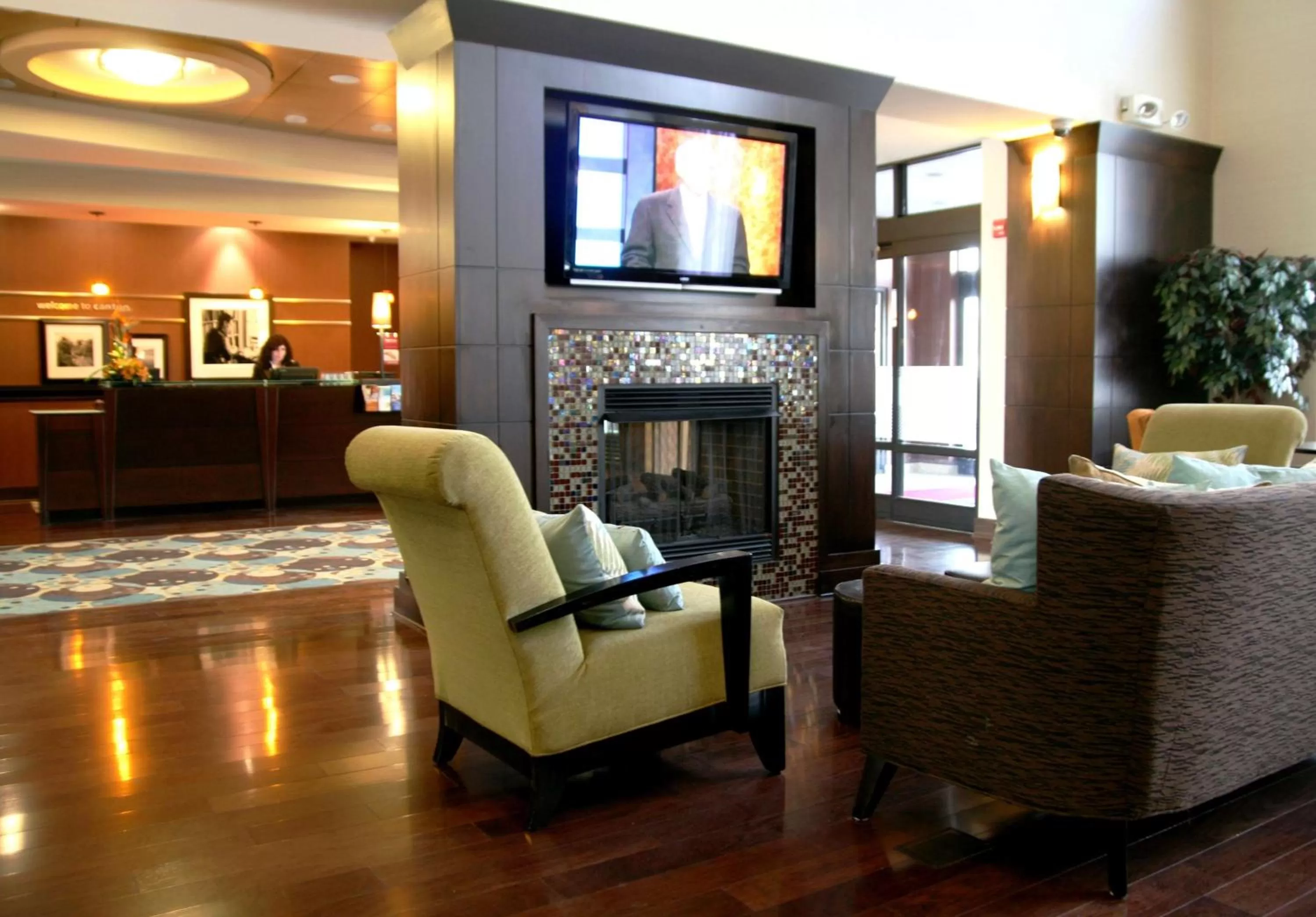 Lobby or reception in Hampton Inn & Suites Detroit-Canton