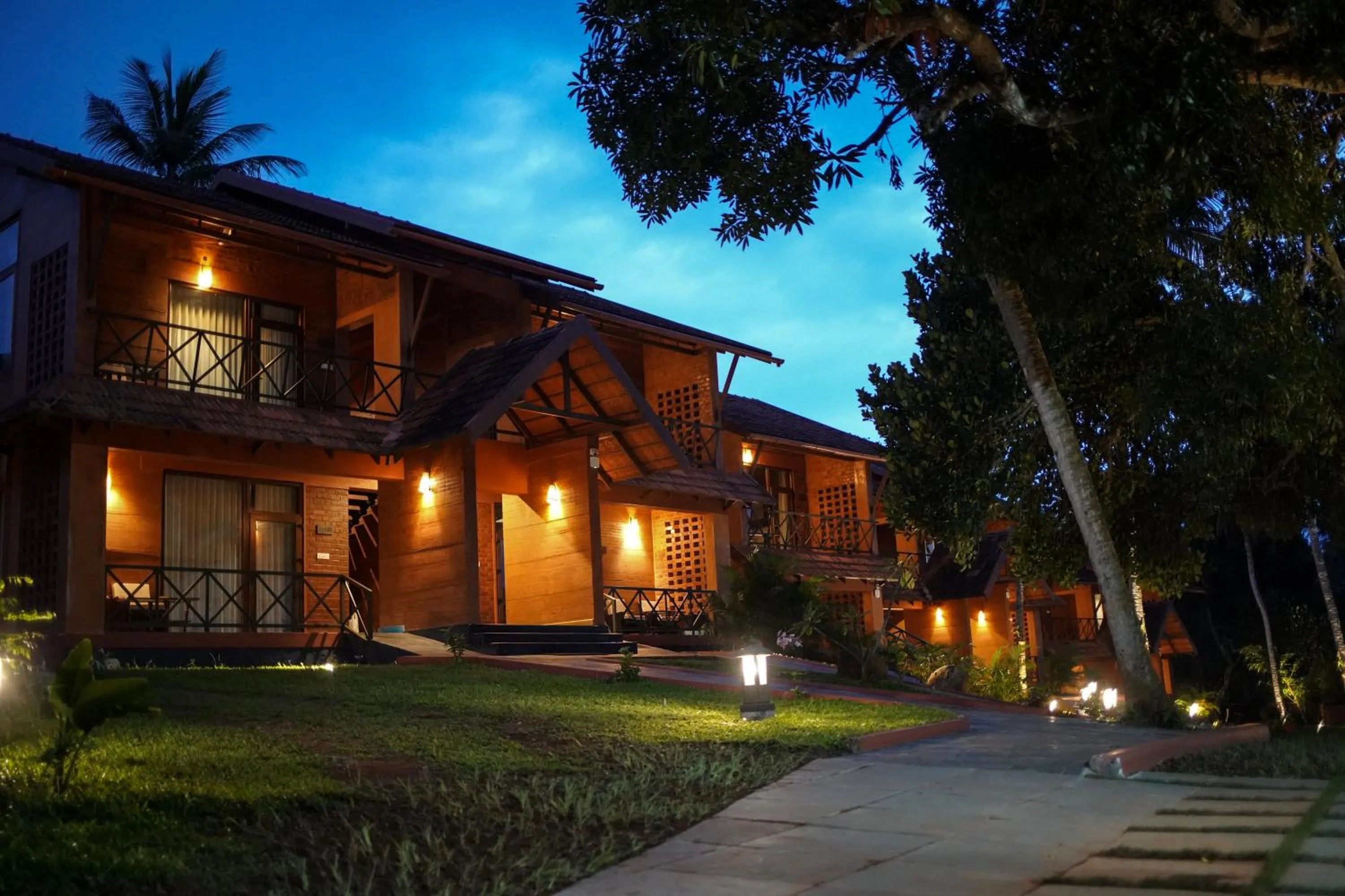 Property building in AMARA AYURVEDA RETREAT- Overlooking Evergreen Western Ghats an ecologically sustainable living space in Kovalam