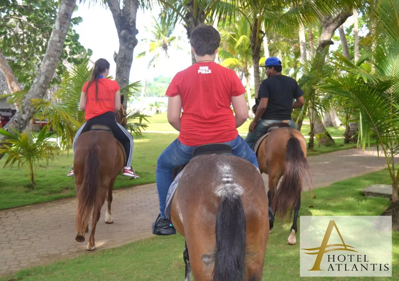 Horse-riding in Hotel Atlantis