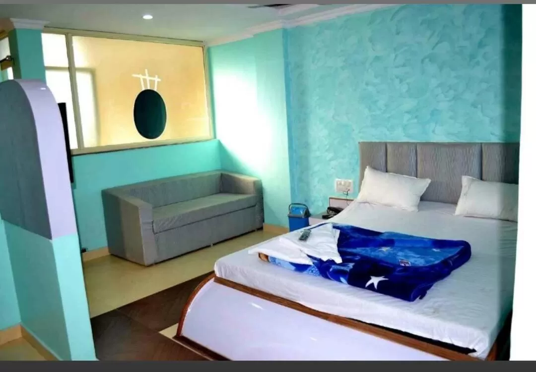 Bed in Hotel Rock View