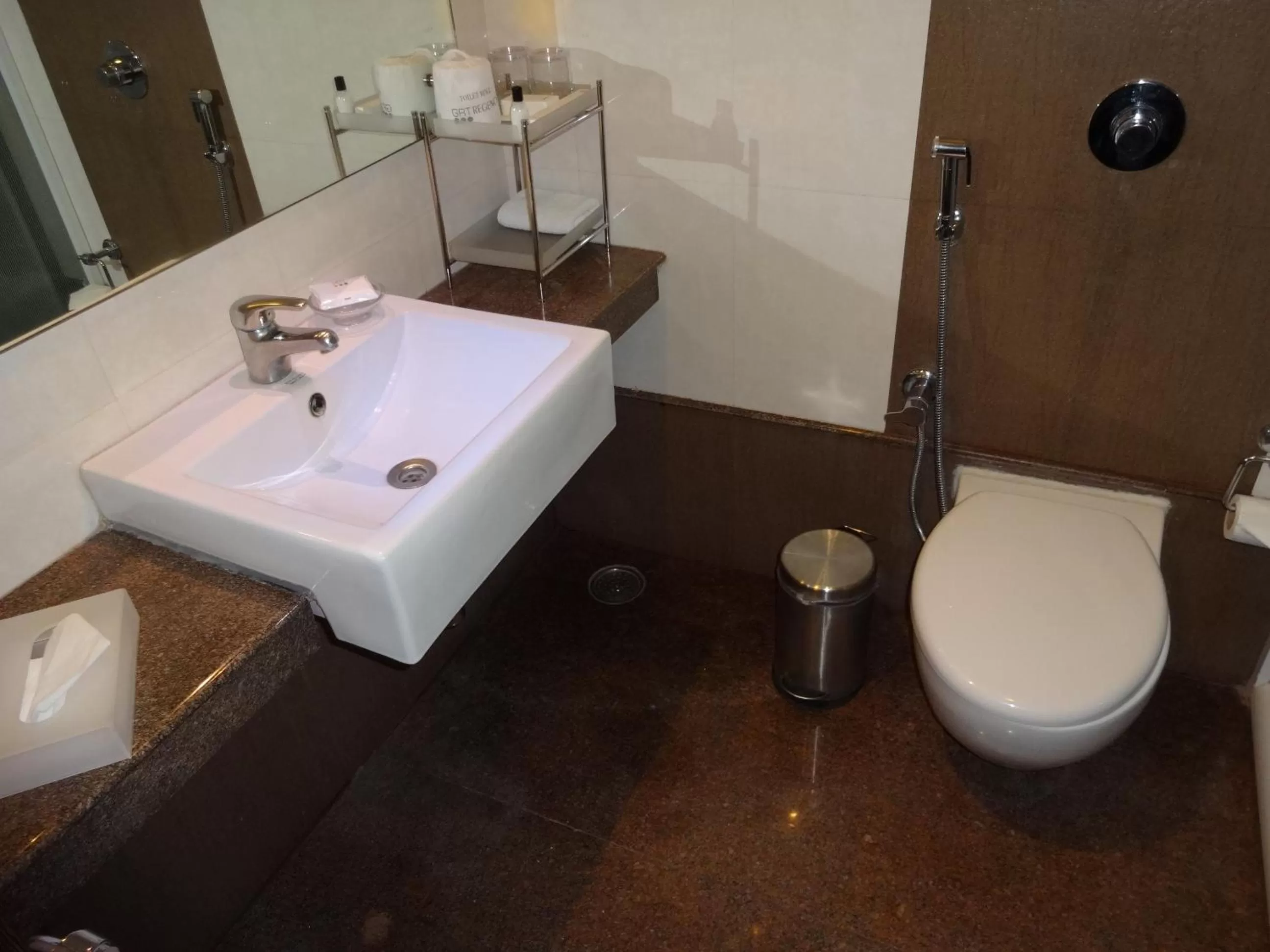 Toilet in Regency Madurai by GRT Hotels