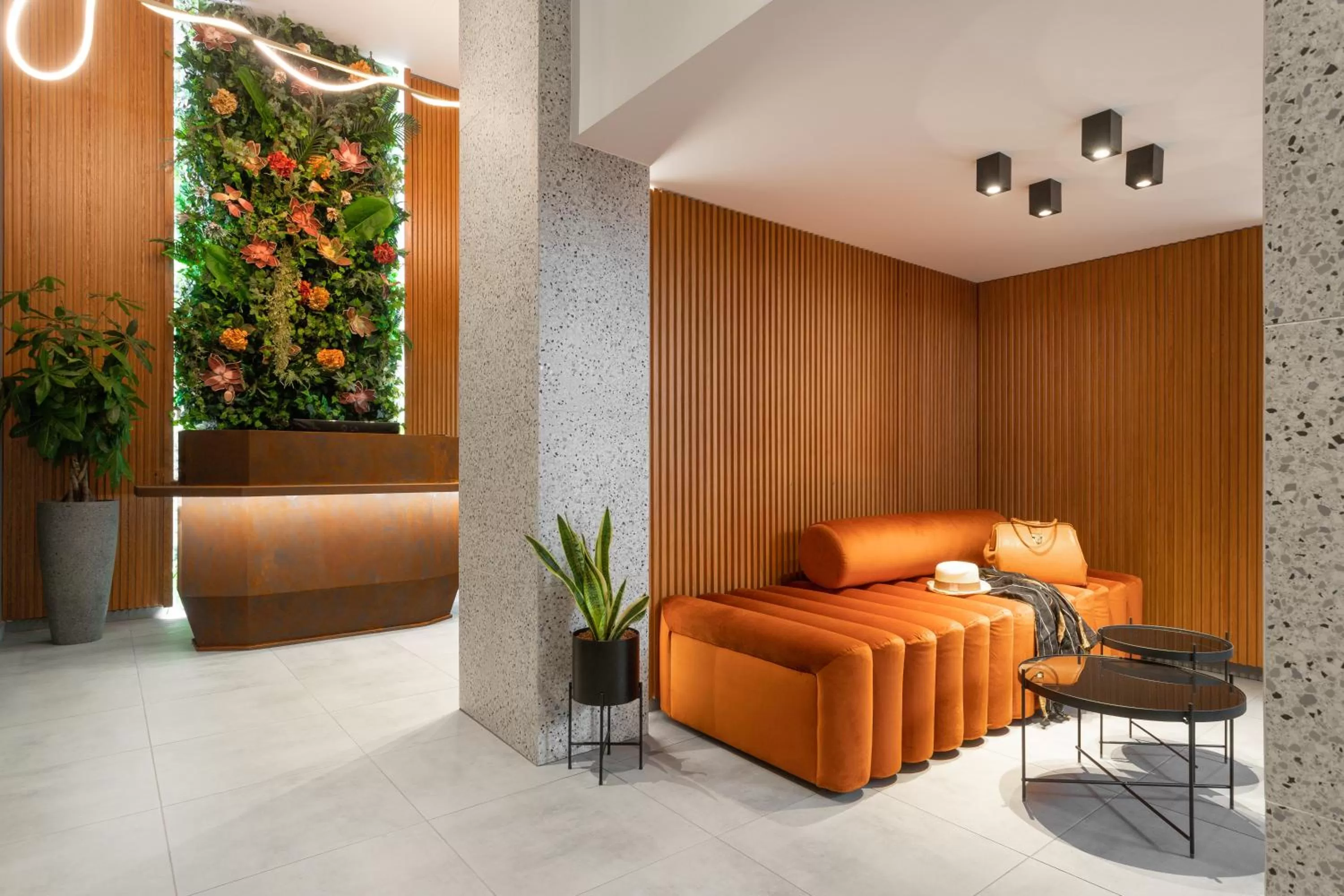 Living room in 11 Enteka Acropolis Suites