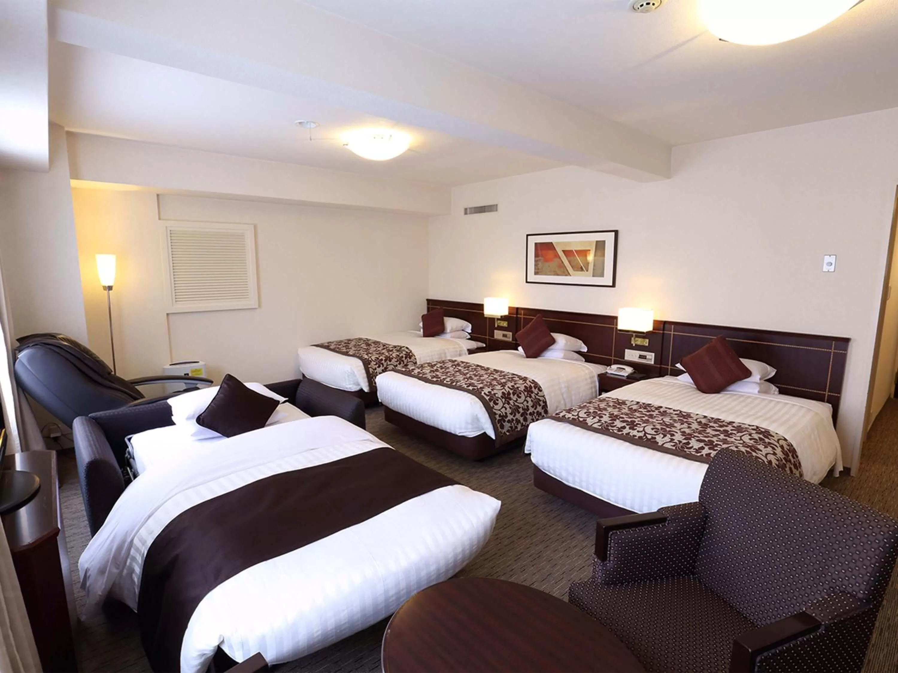 Photo of the whole room, Bed in Nishitetsu Grand Hotel