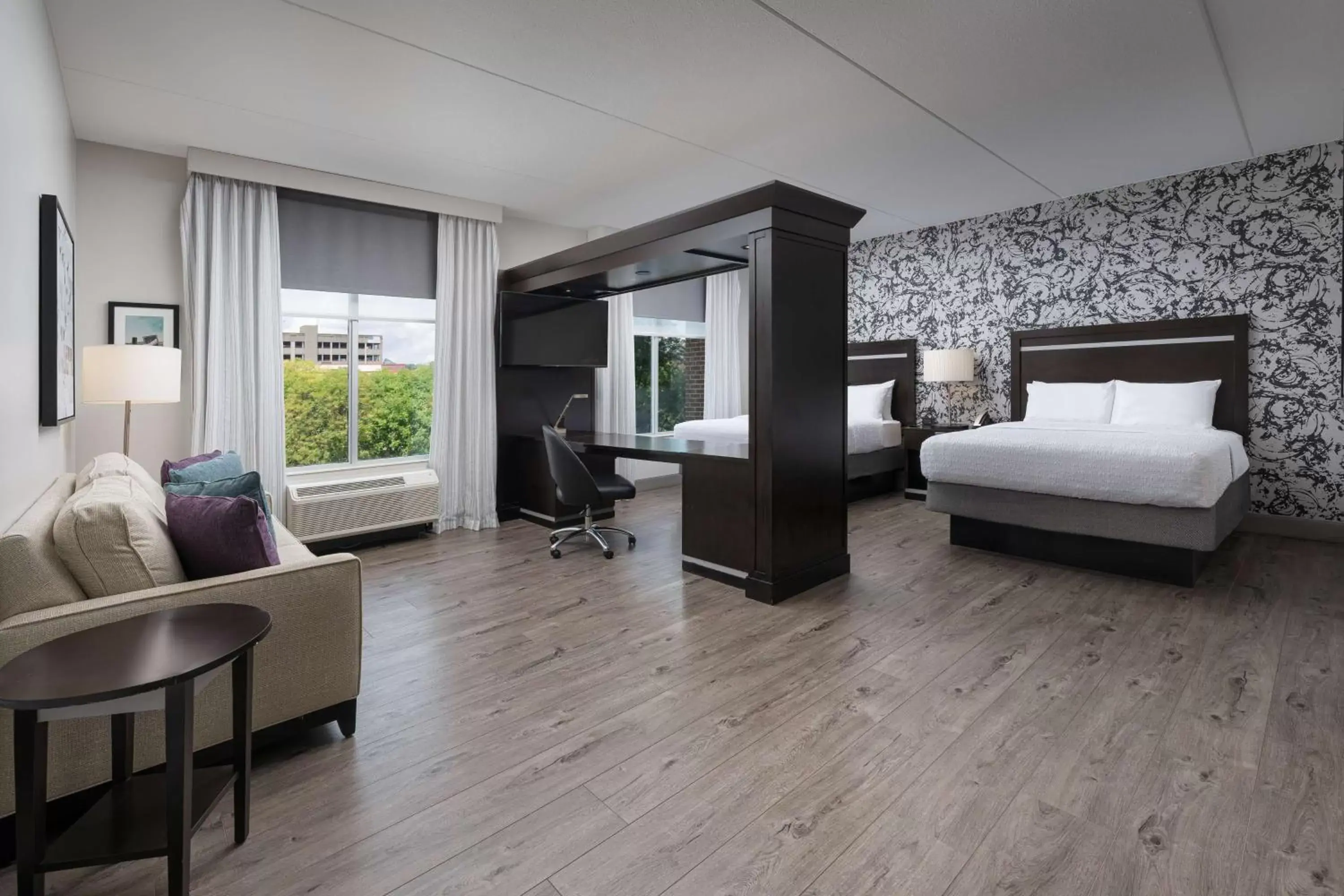 Queen Studio Suite with Two Queen Beds - Non-Smoking in Hampton Inn & Suites Chattanooga Downtown Queen Studio Suite with Two Queen Beds - Non-Smoking in Hampton Inn & Suites Chattanooga Downtown