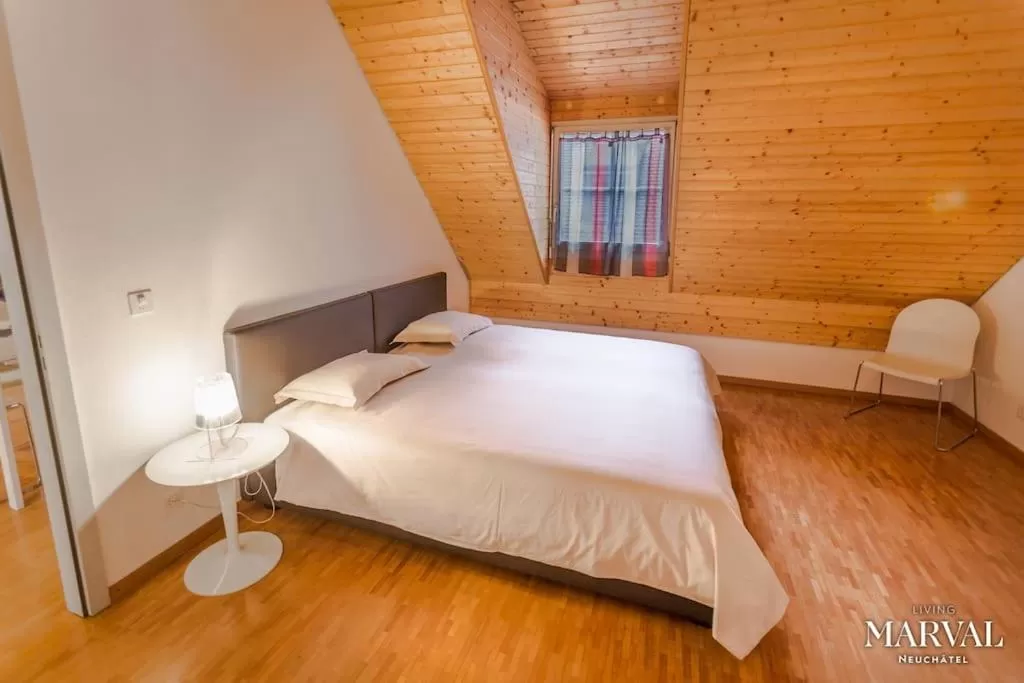 Bedroom, Bed in Les Galeries Marval