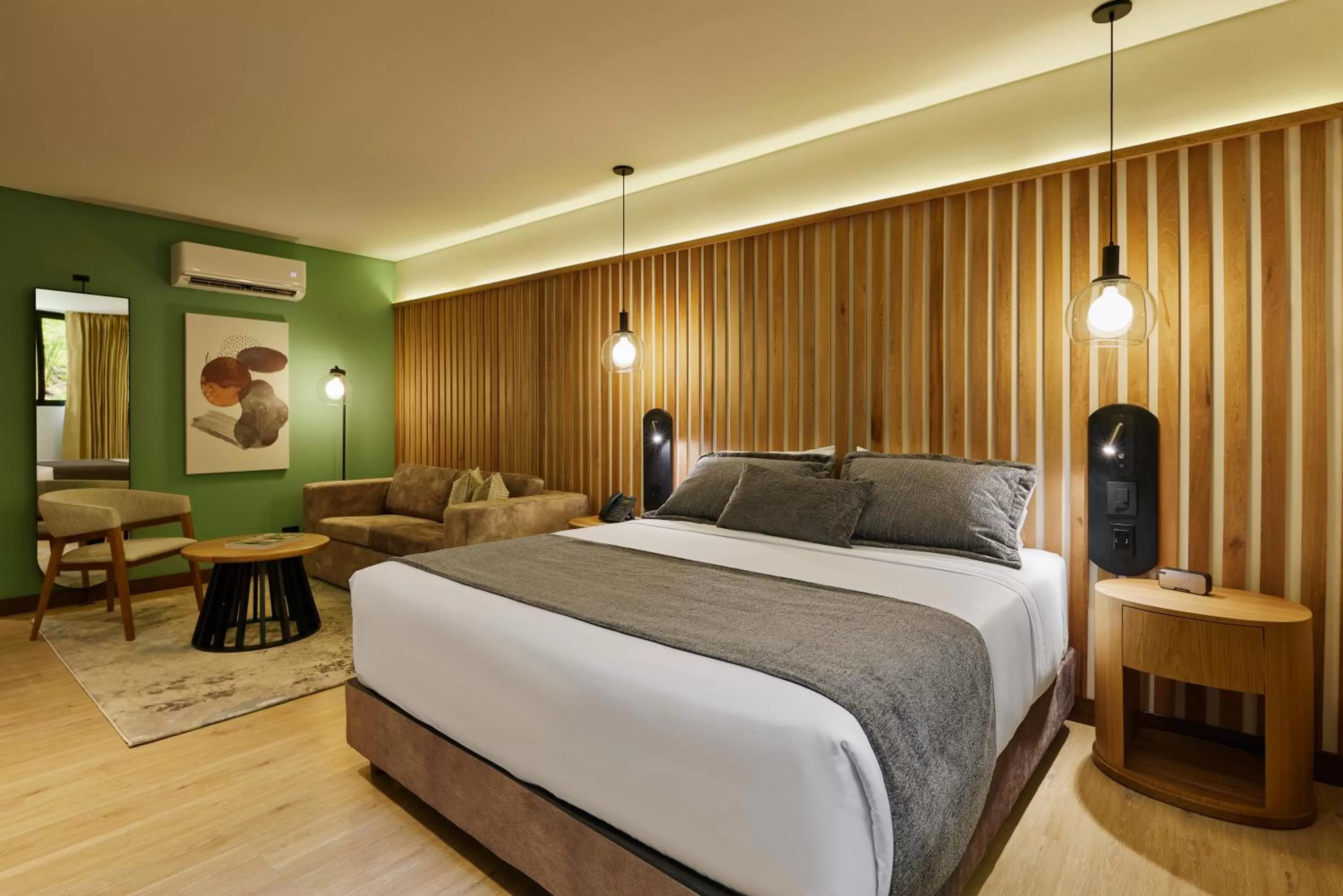 Bed in Blues Suites Medellín