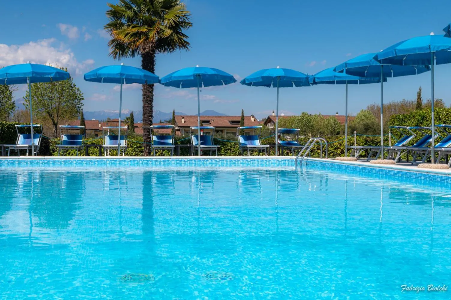 Swimming pool in Albergo Bagner