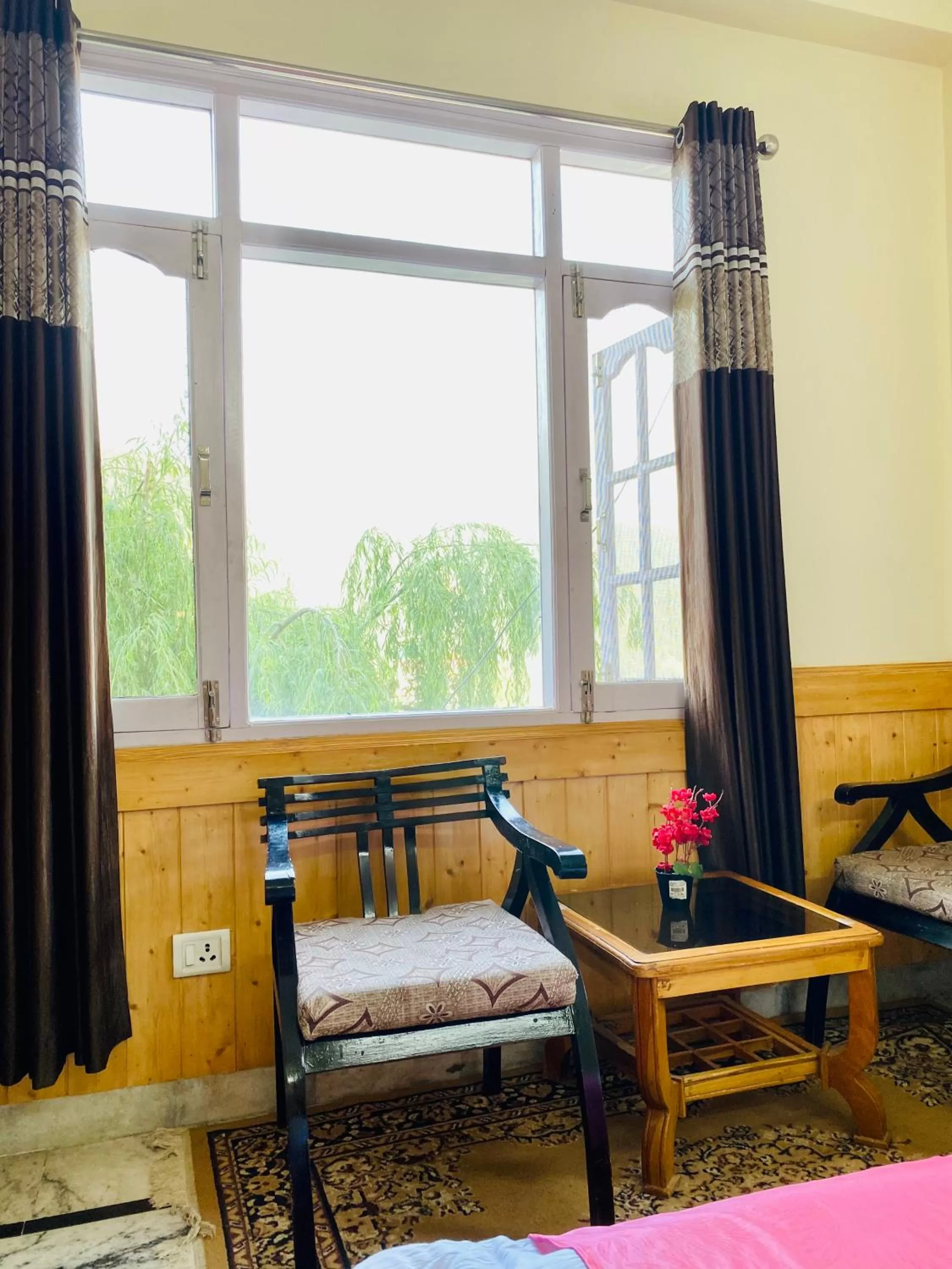 Seating area in Sai Cottage Shimla