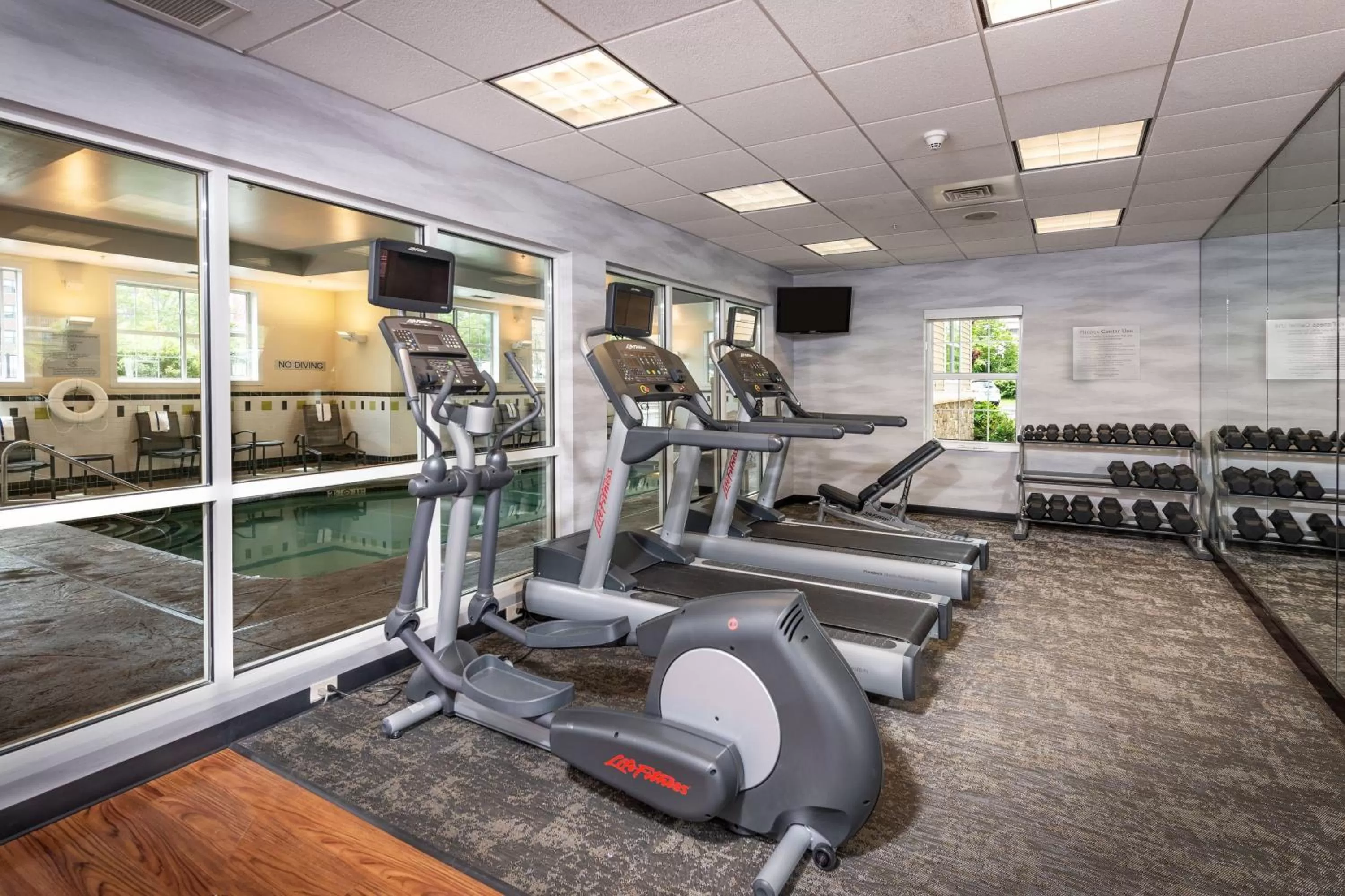 Fitness centre/facilities in Fairfield Inn and Suites by Marriott New Bedford