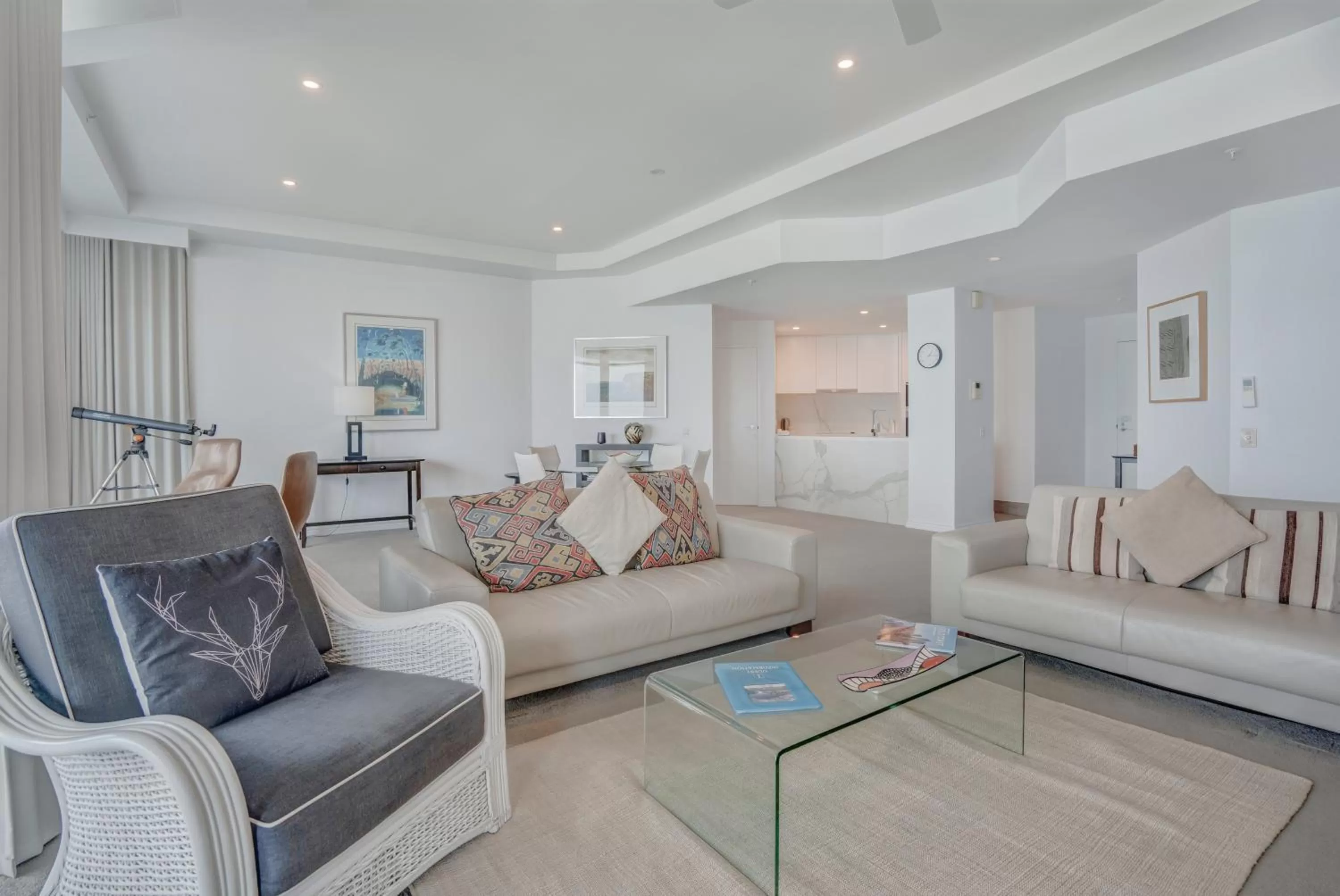 Seating area, Bed in Oceana On Broadbeach