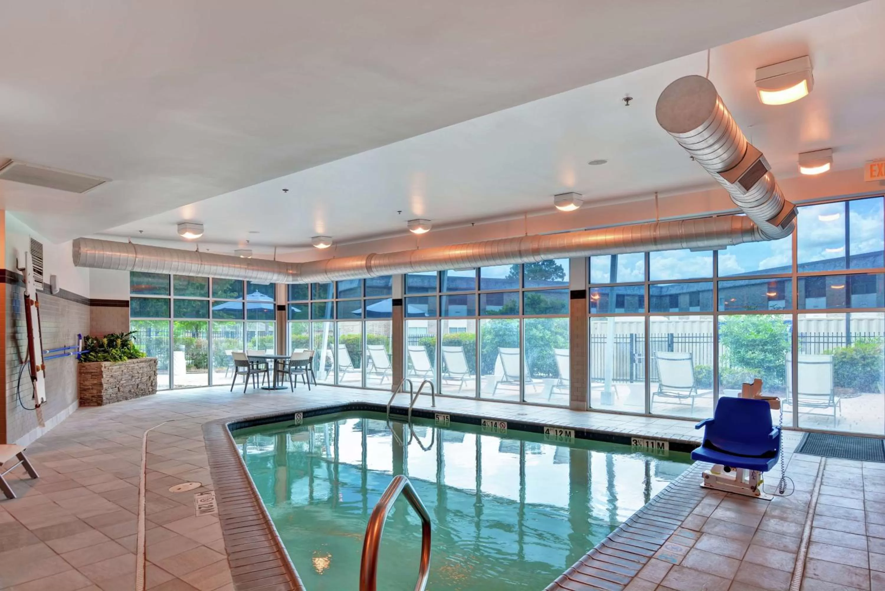 Pool view in DoubleTree by Hilton Hotel Baton Rouge