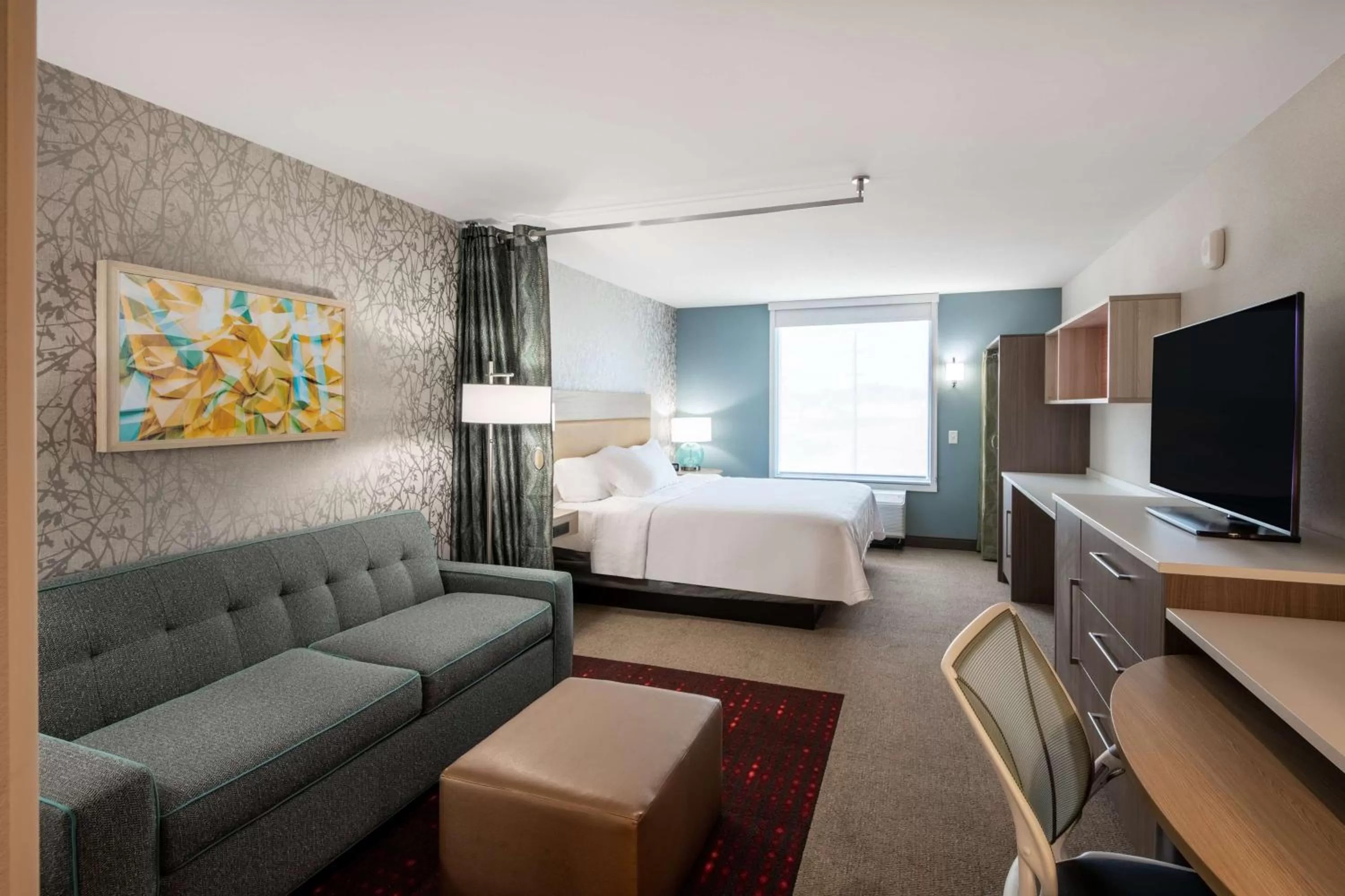 Bedroom, Bed in Home2 Suites By Hilton Phoenix Airport North, Az