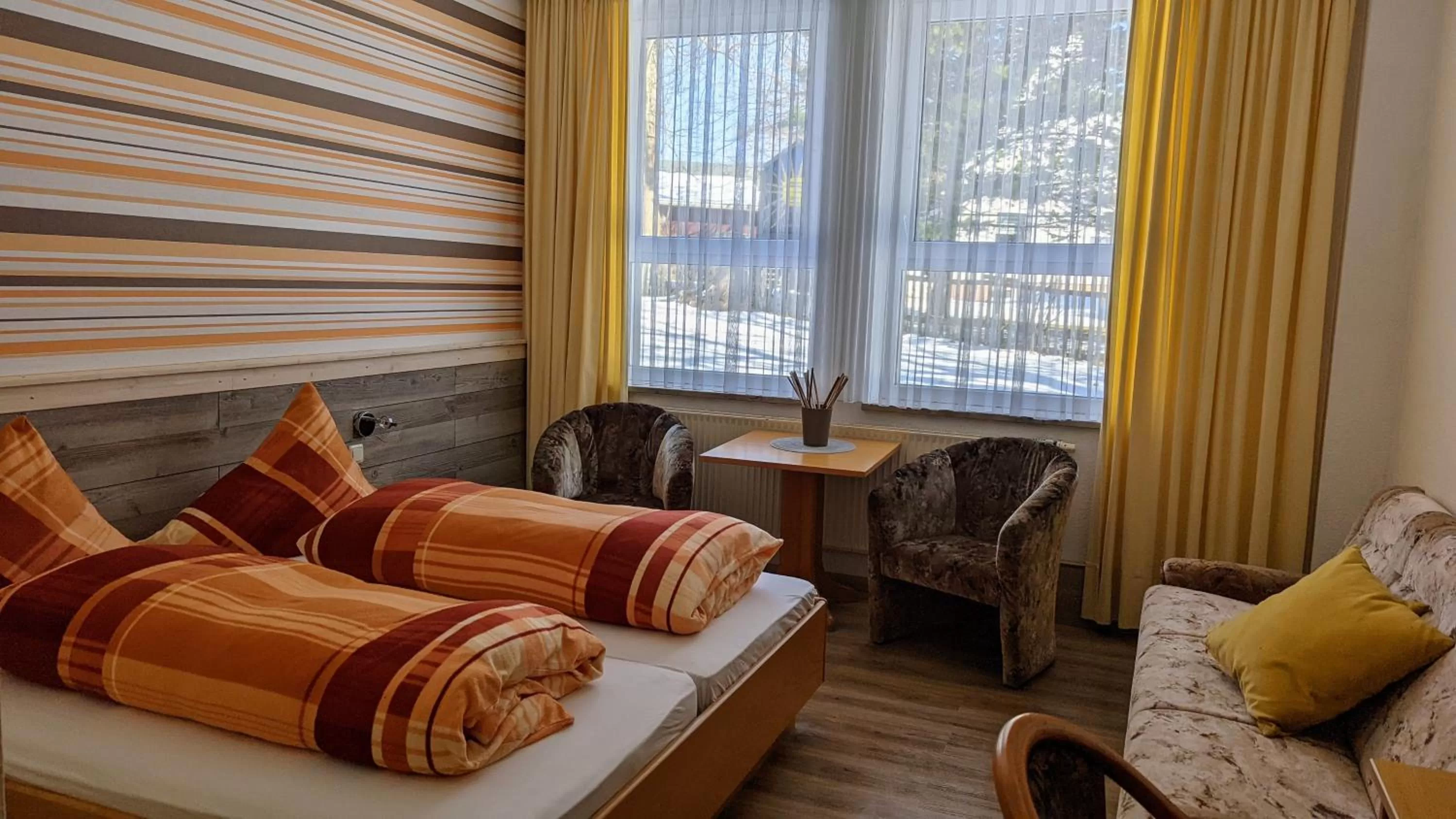 Photo of the whole room, Bed in Hotel Heilbrunnen