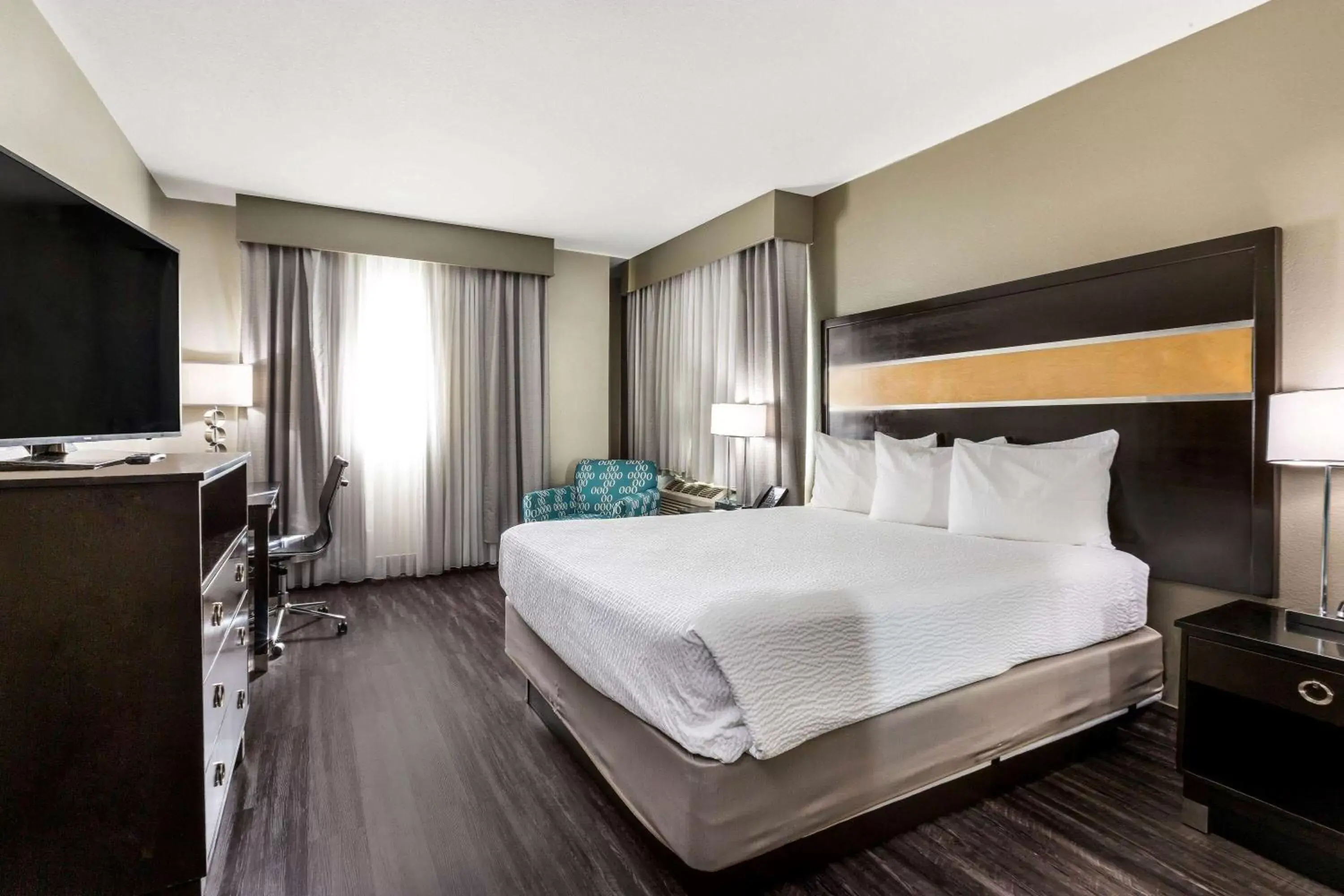 King with Mobility Access and Roll-In Shower, Non-Smoking in La Quinta by Wyndham San Diego Mission Bay King with Mobility Access and Roll-In Shower, Non-Smoking in La Quinta by Wyndham San Diego Mission Bay