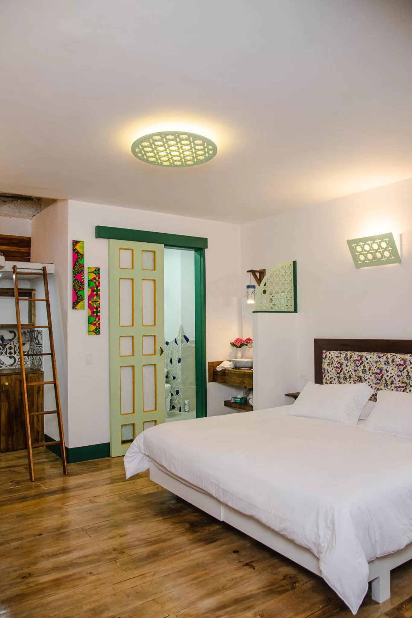 Bed in El Despertar Hotel