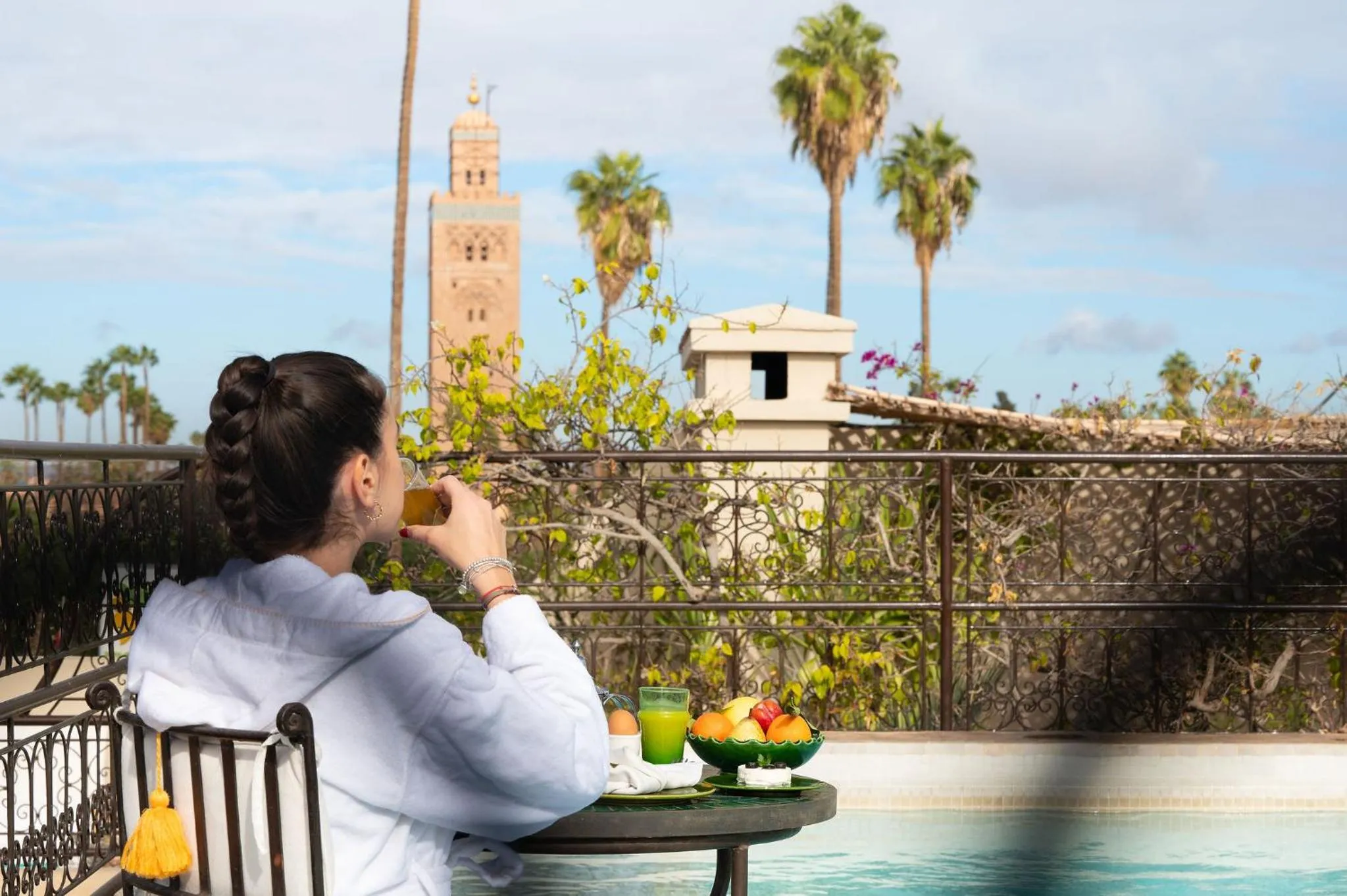 Balcony/Terrace in La Villa des Orangers - Relais & Châteaux