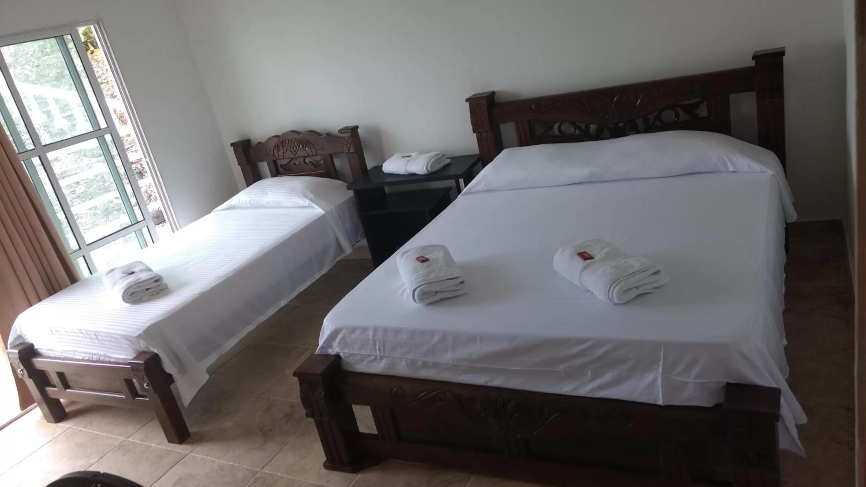 Bed in The Rock House Eco