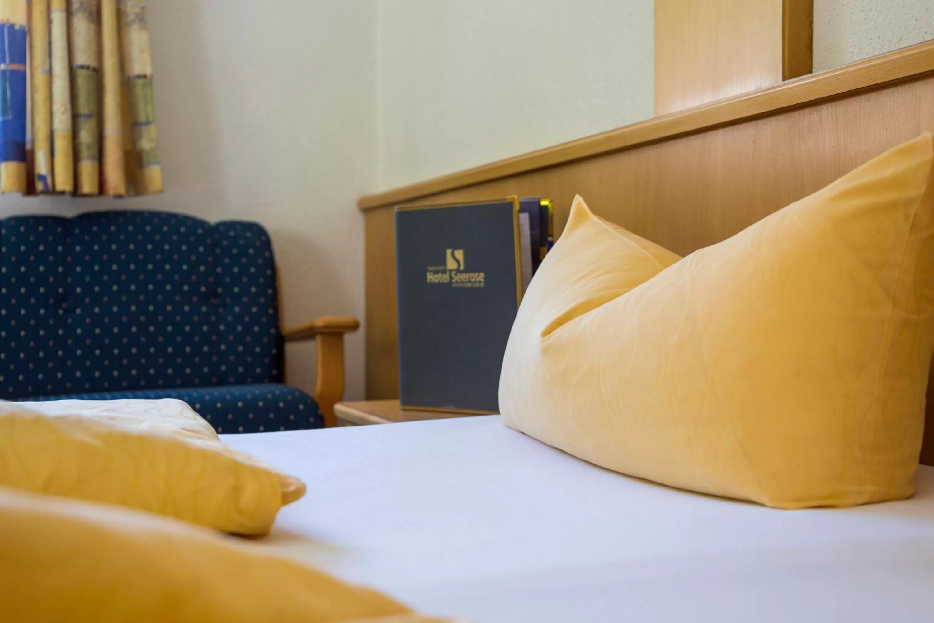 Decorative detail, Bed in Seehüter's Hotel Seerose