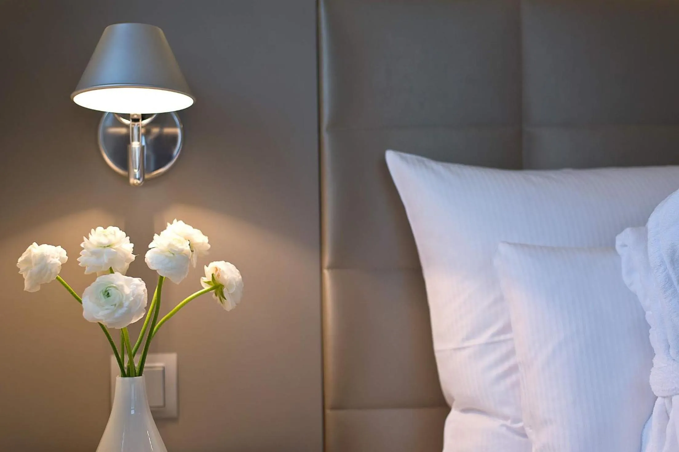 Bed in Hotel AM MEER & Spa