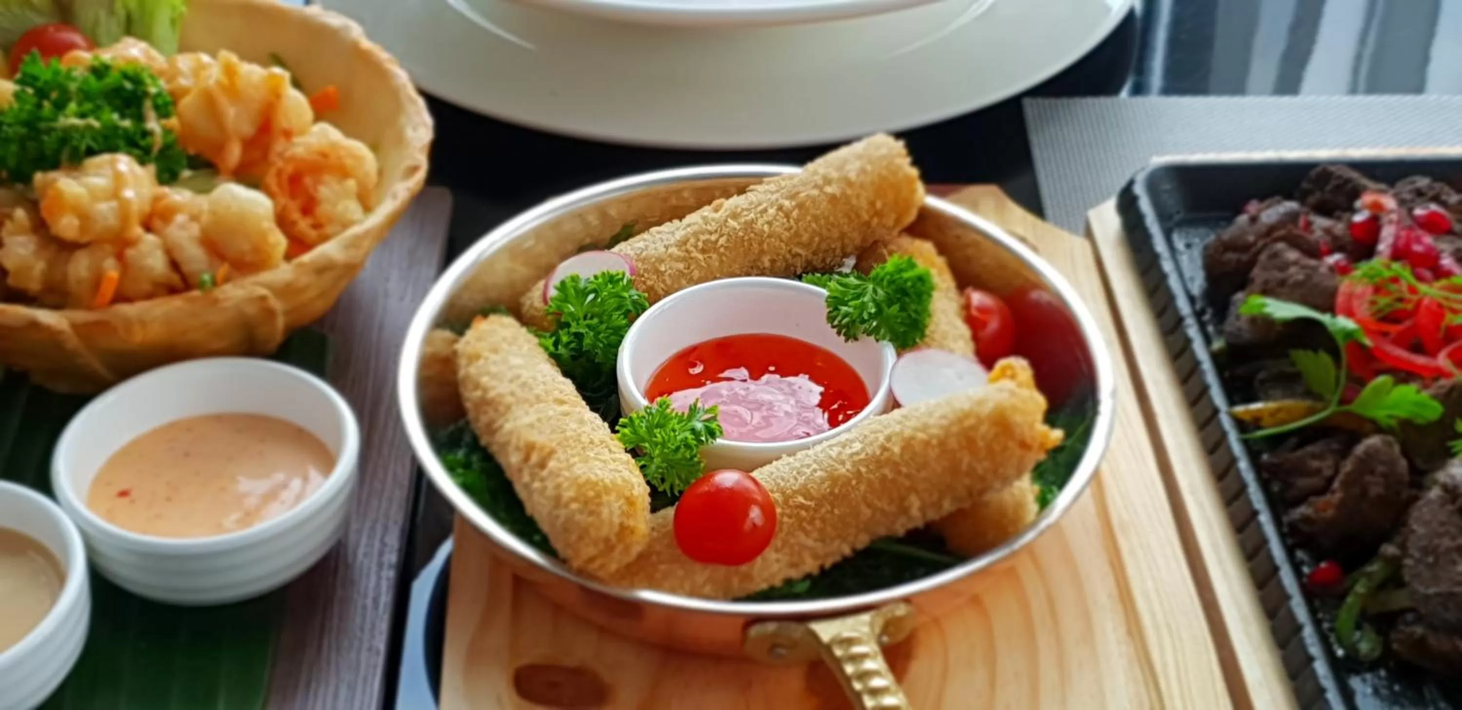 Food close-up in Orange Suites Hotel