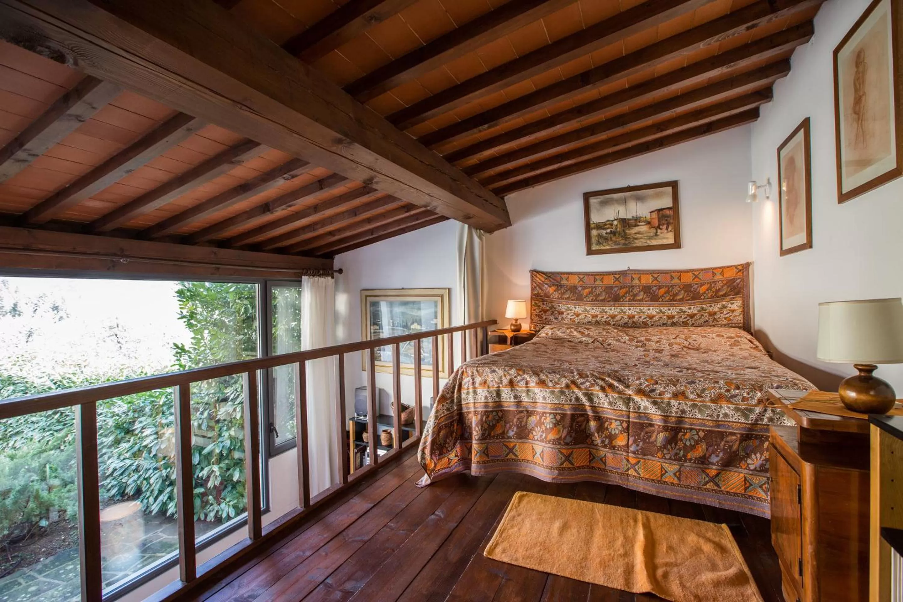 Bedroom in Independent loft on Florence's hills