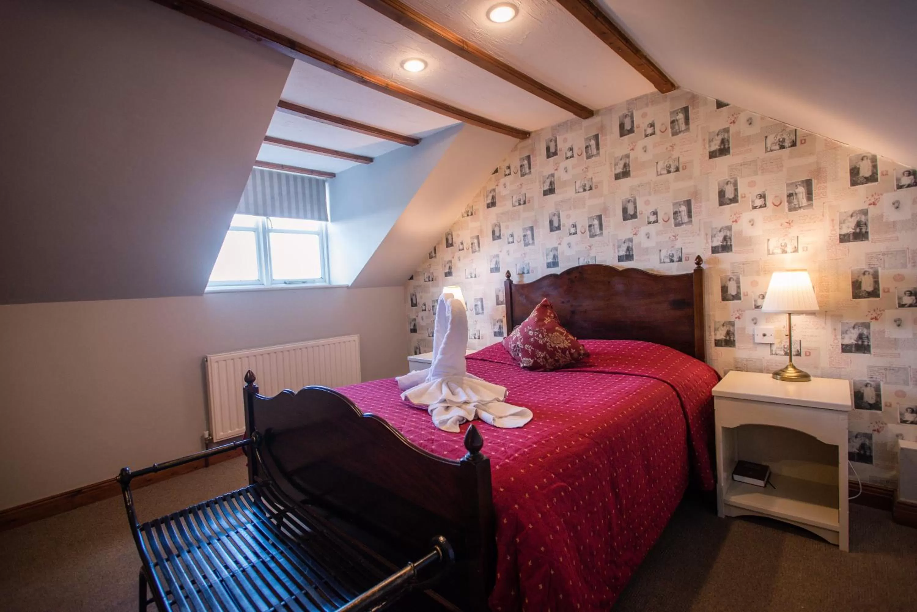 Bed in The Royal Arms Hotel Room Only