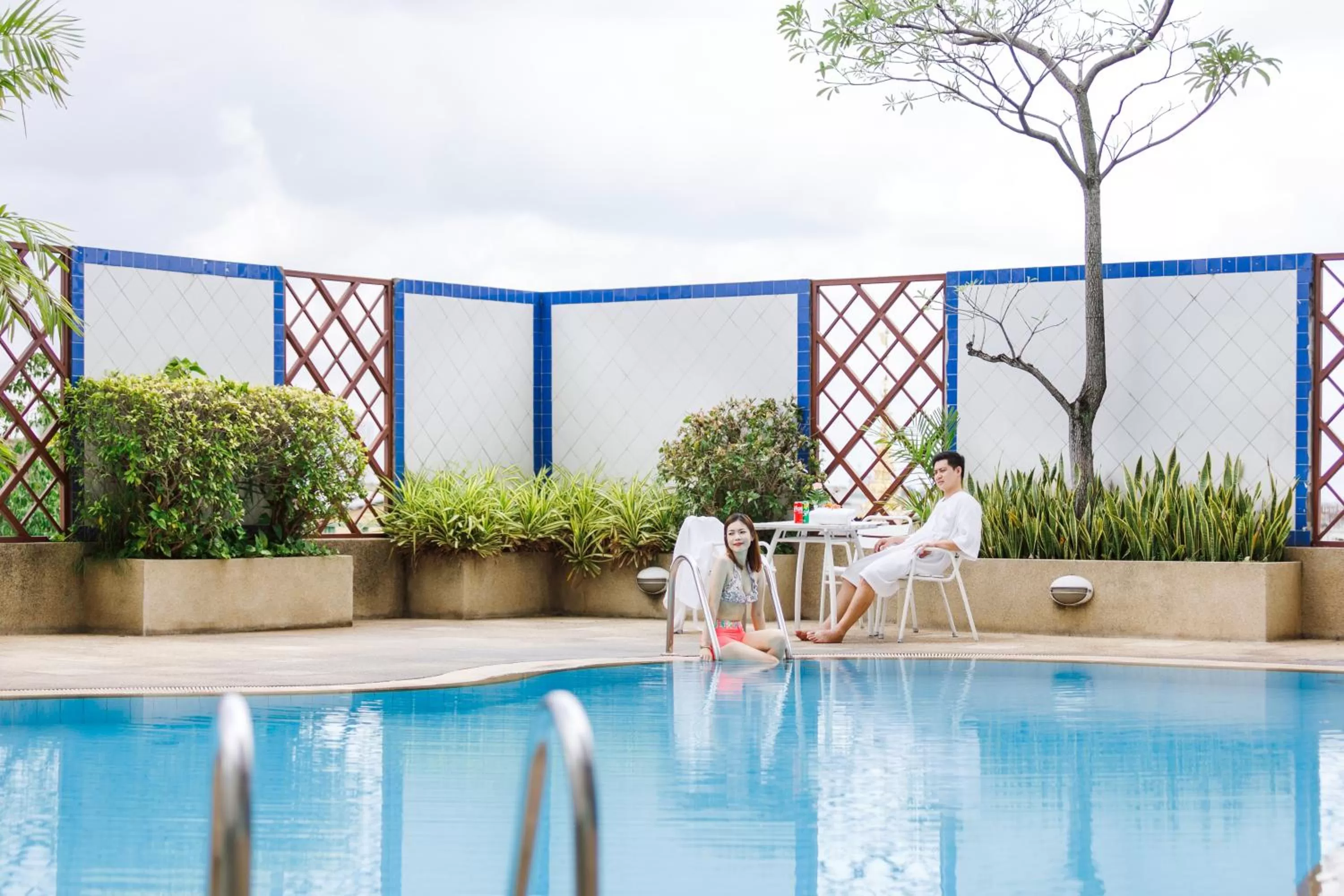 Pool view in Amora Thapae Hotel Chiang Mai