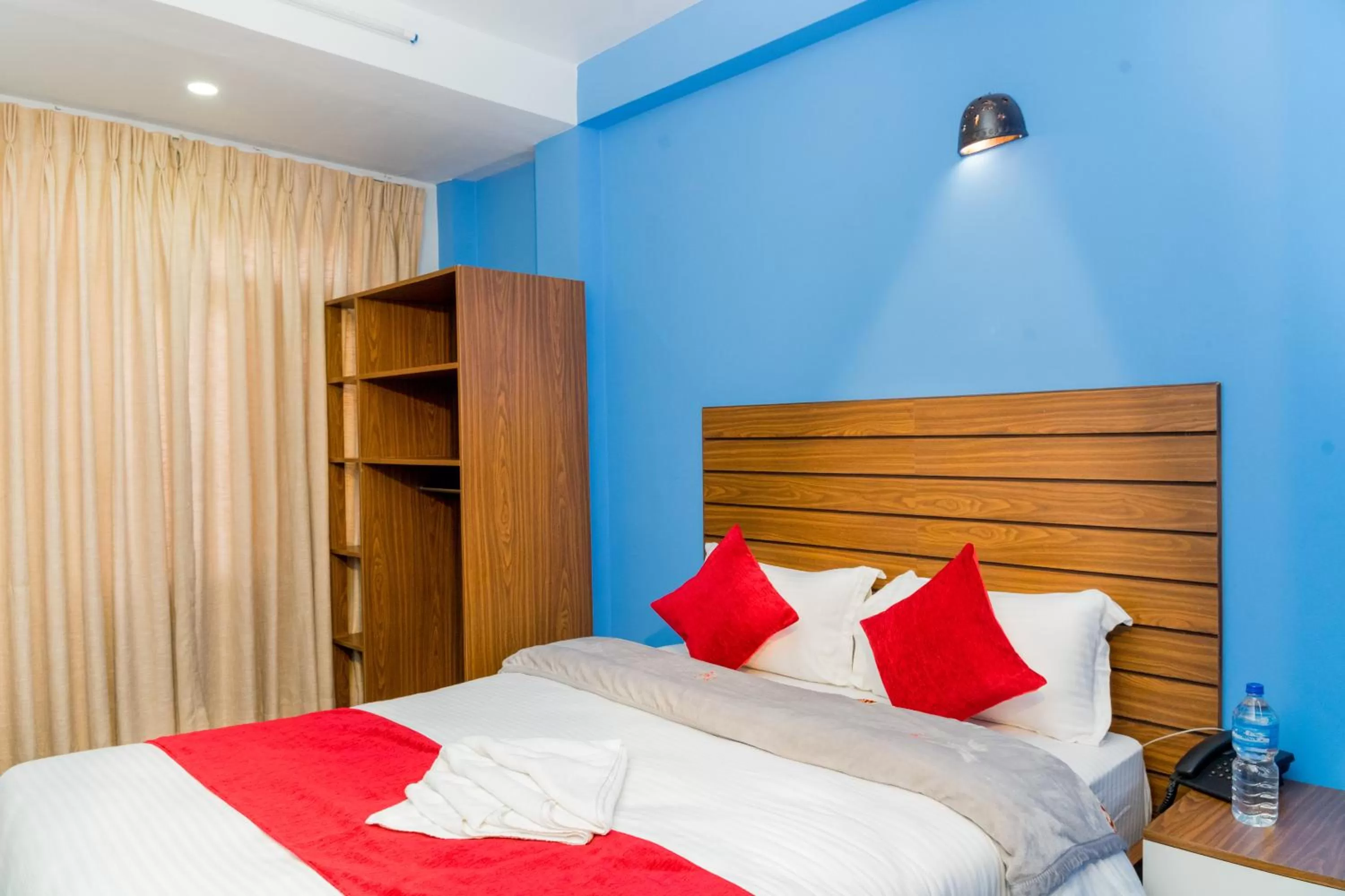 Bed in Hotel Nepal Bhumi