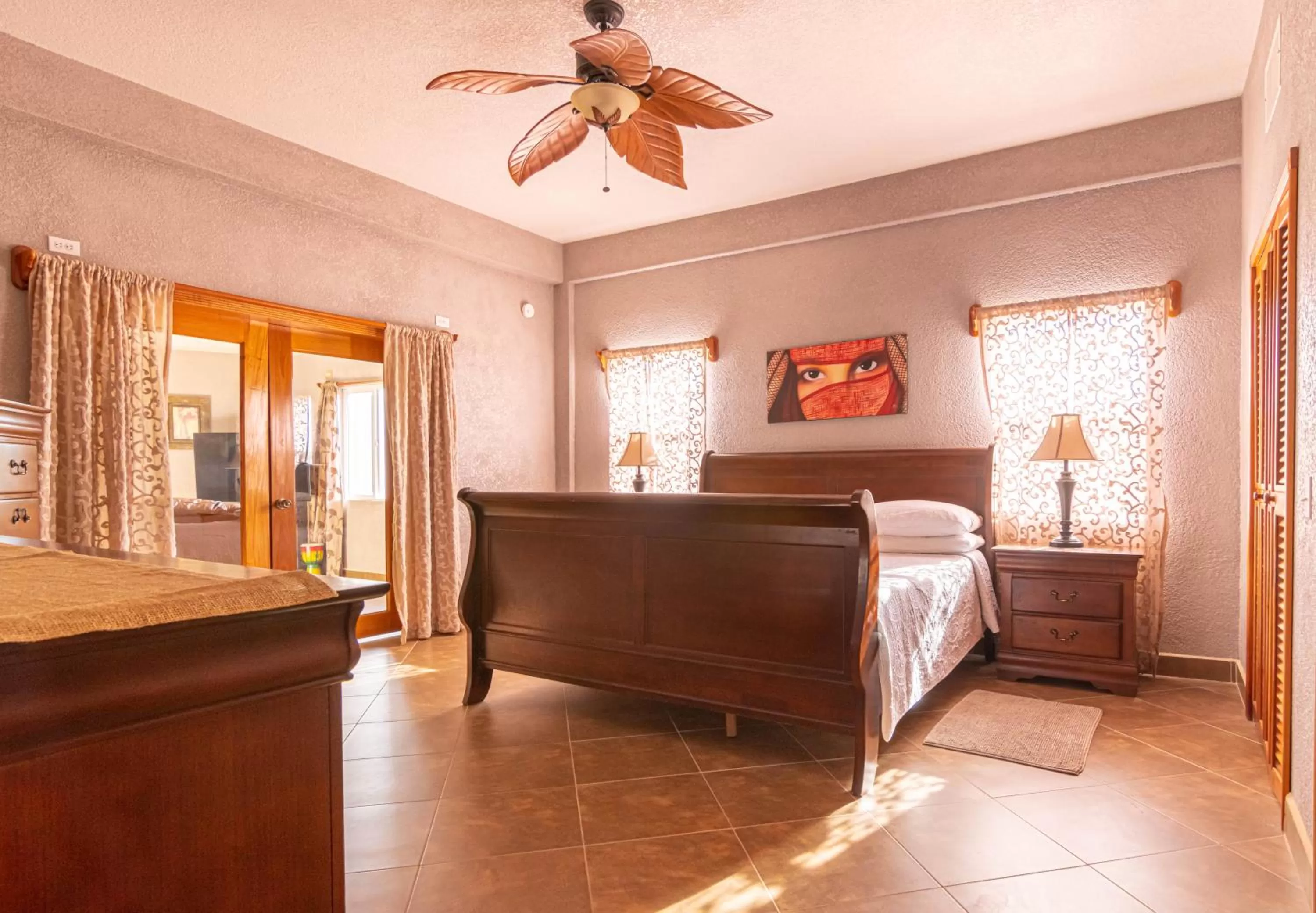 Bed, Lobby/Reception in Lighthouse Beach Villas