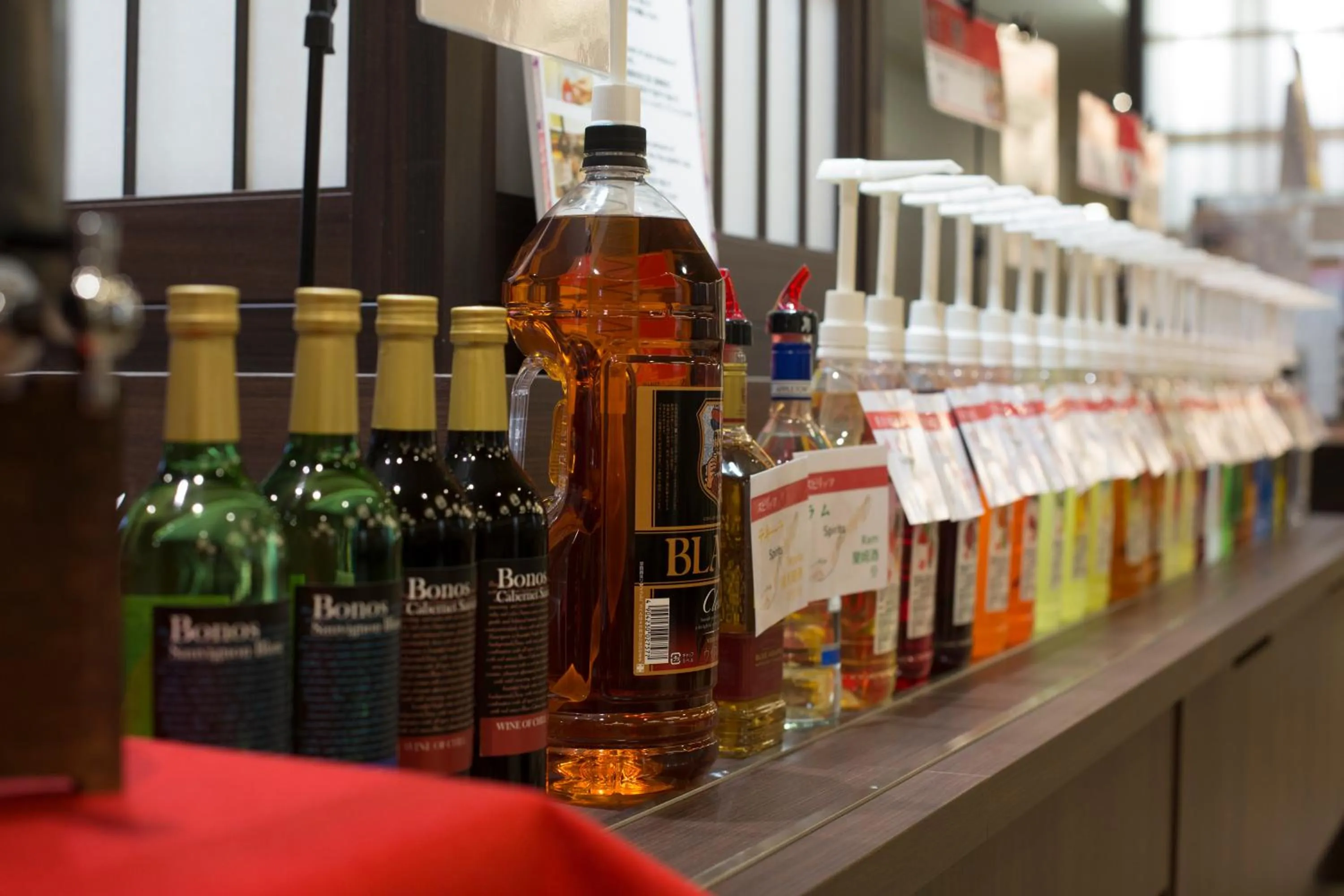 Alcoholic drinks in Hot Spring Osaka Hinode Hotel Nipponbashi