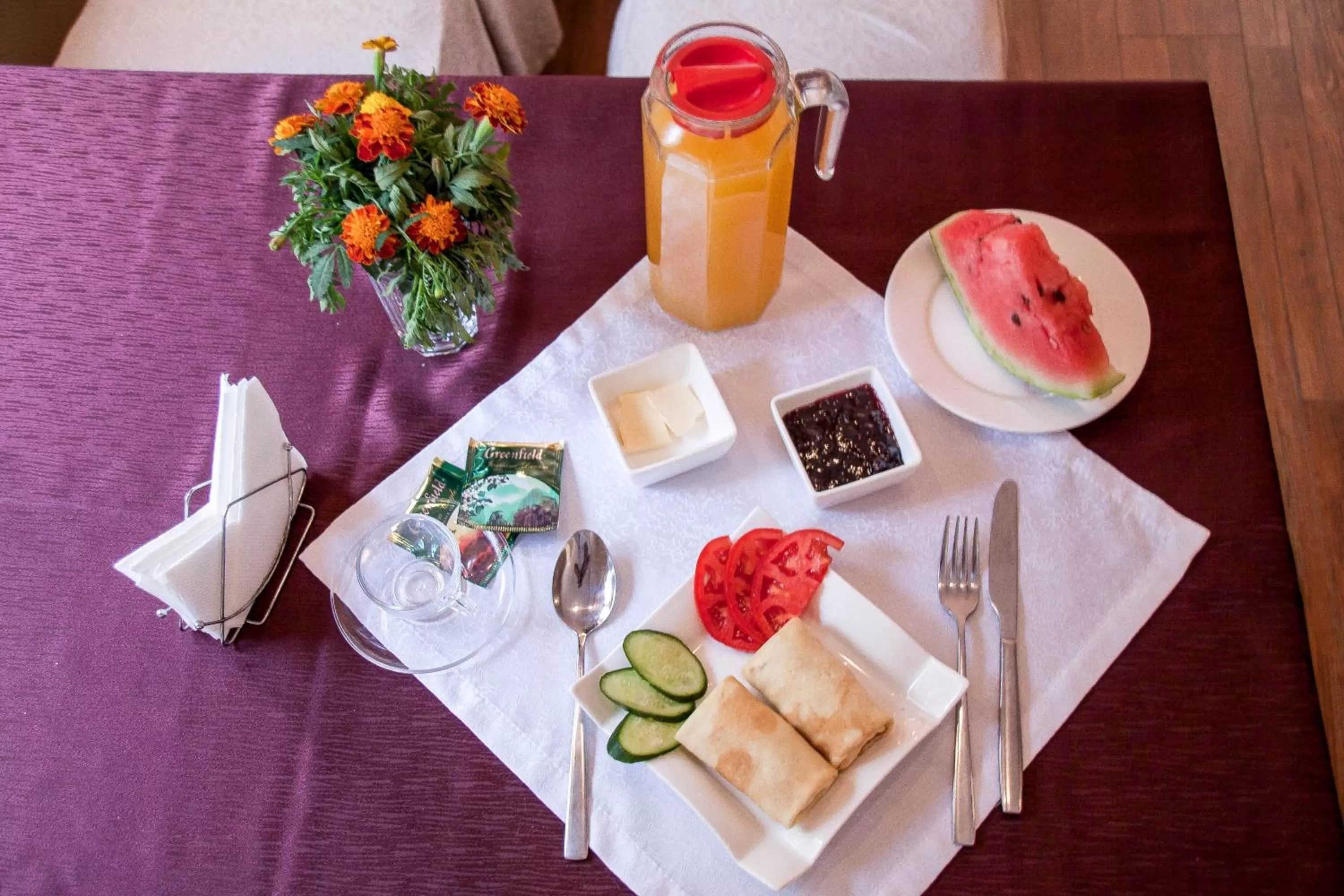 Food close-up in Salut Hotel