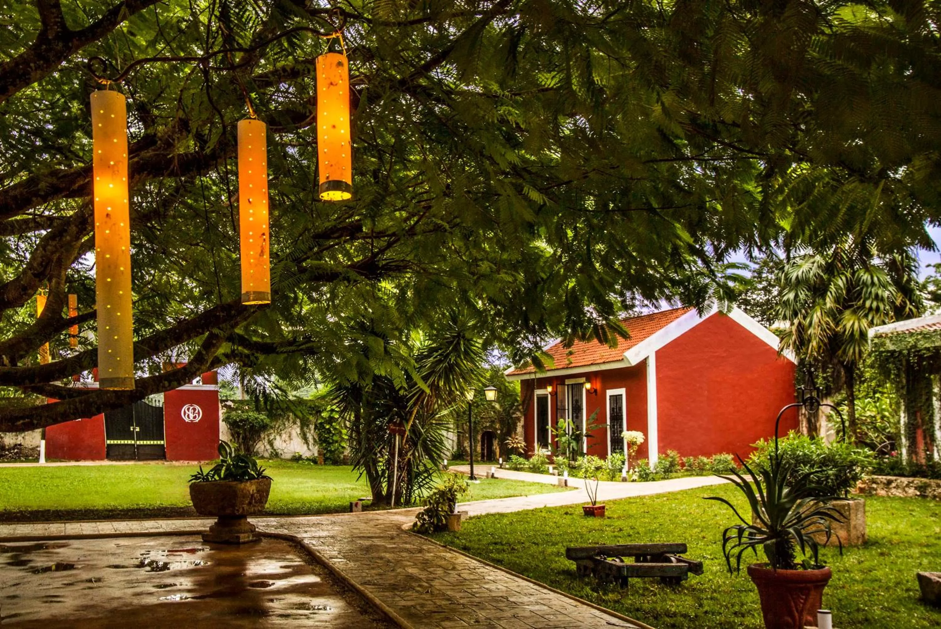 Facade/entrance in Hacienda Santa Cruz Merida