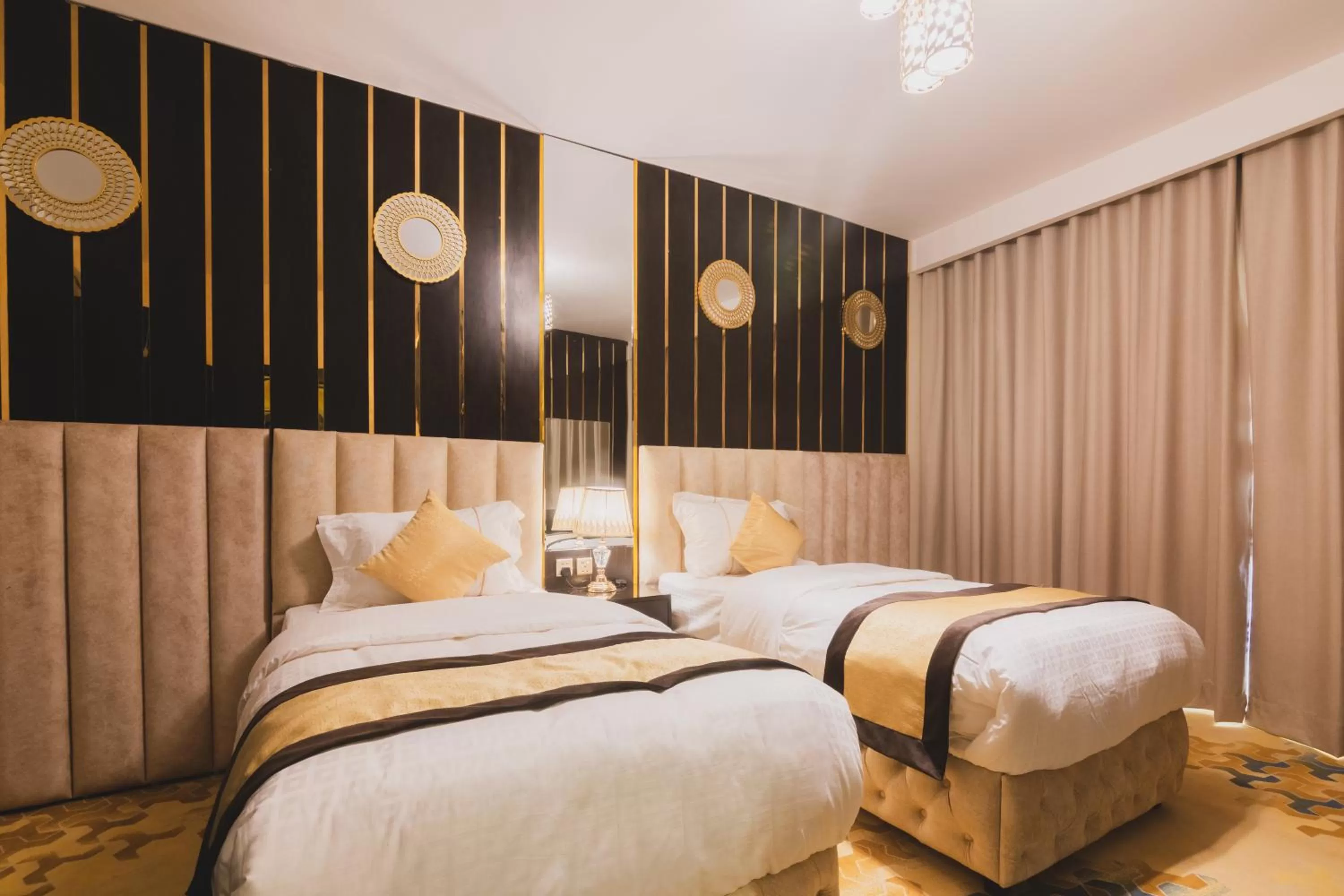 Bedroom, Bed in Golden Ship Hotel