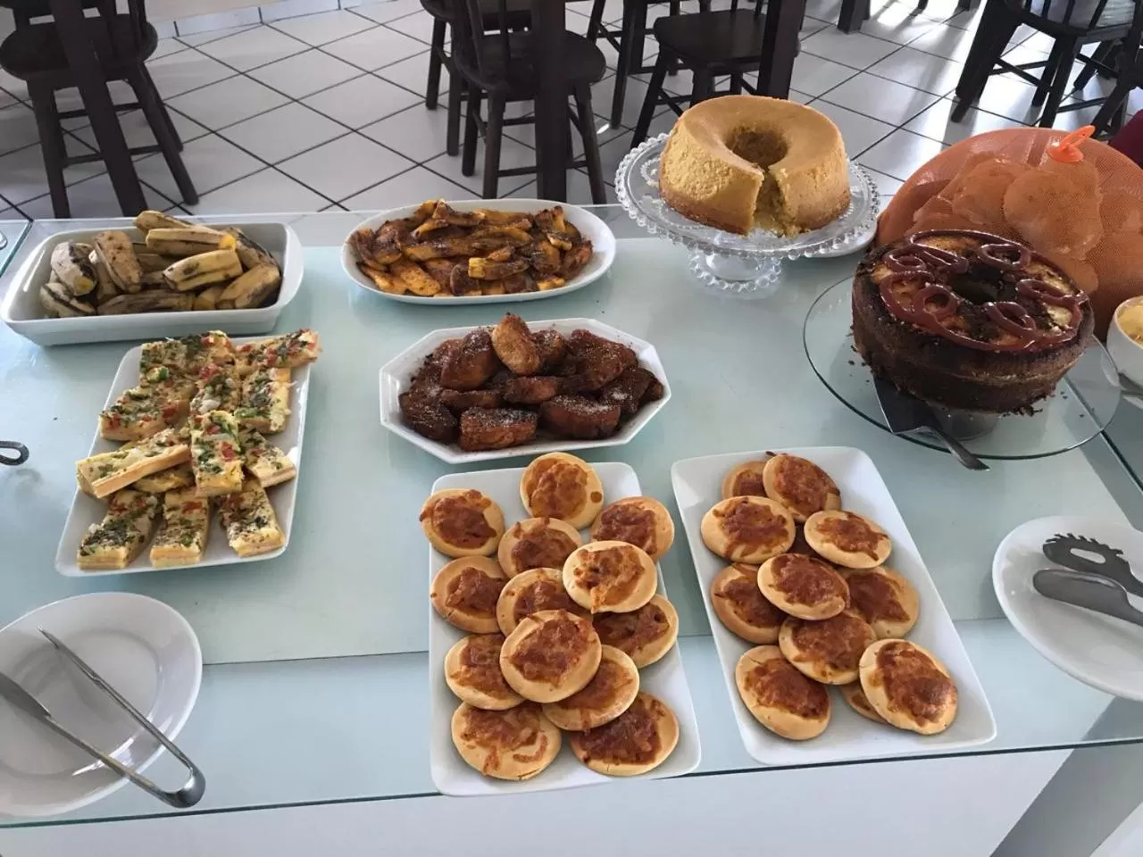 Breakfast in Flat Apart Hotel Marinas Tamandaré