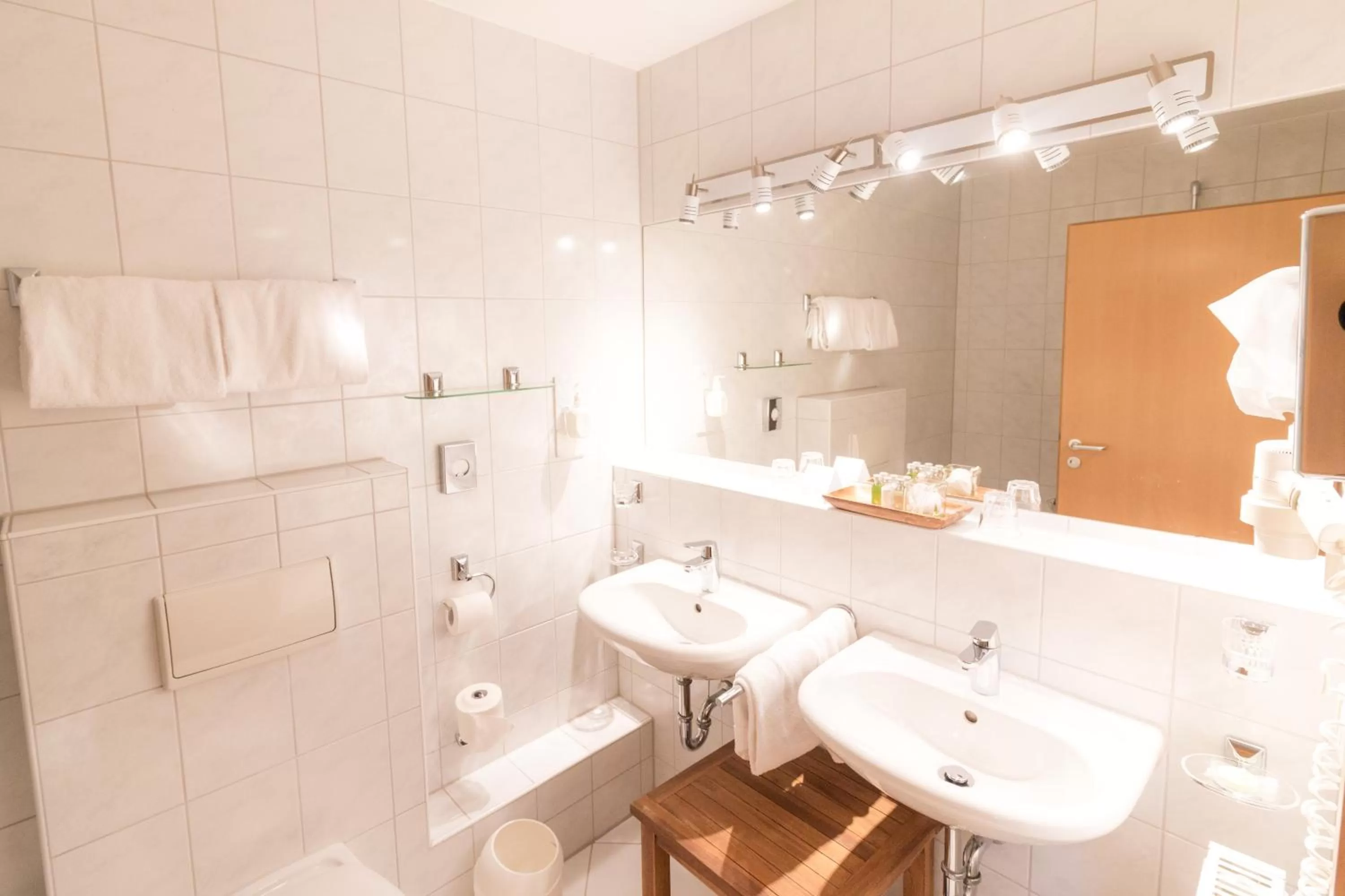 Bathroom in Romantik Hotel Hirschen