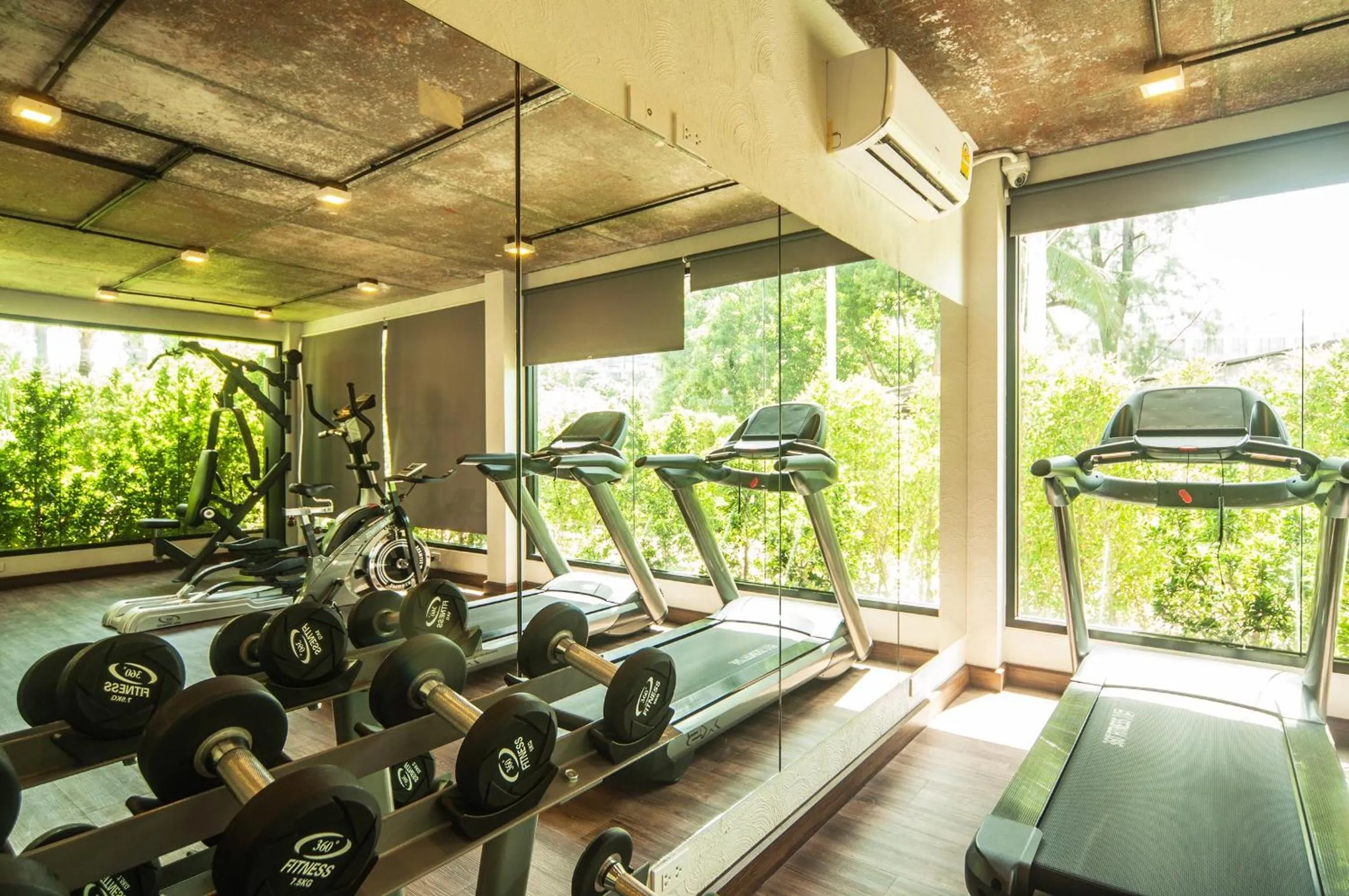 Fitness centre/facilities in The Title KR Beach Condotel Rawai Beach