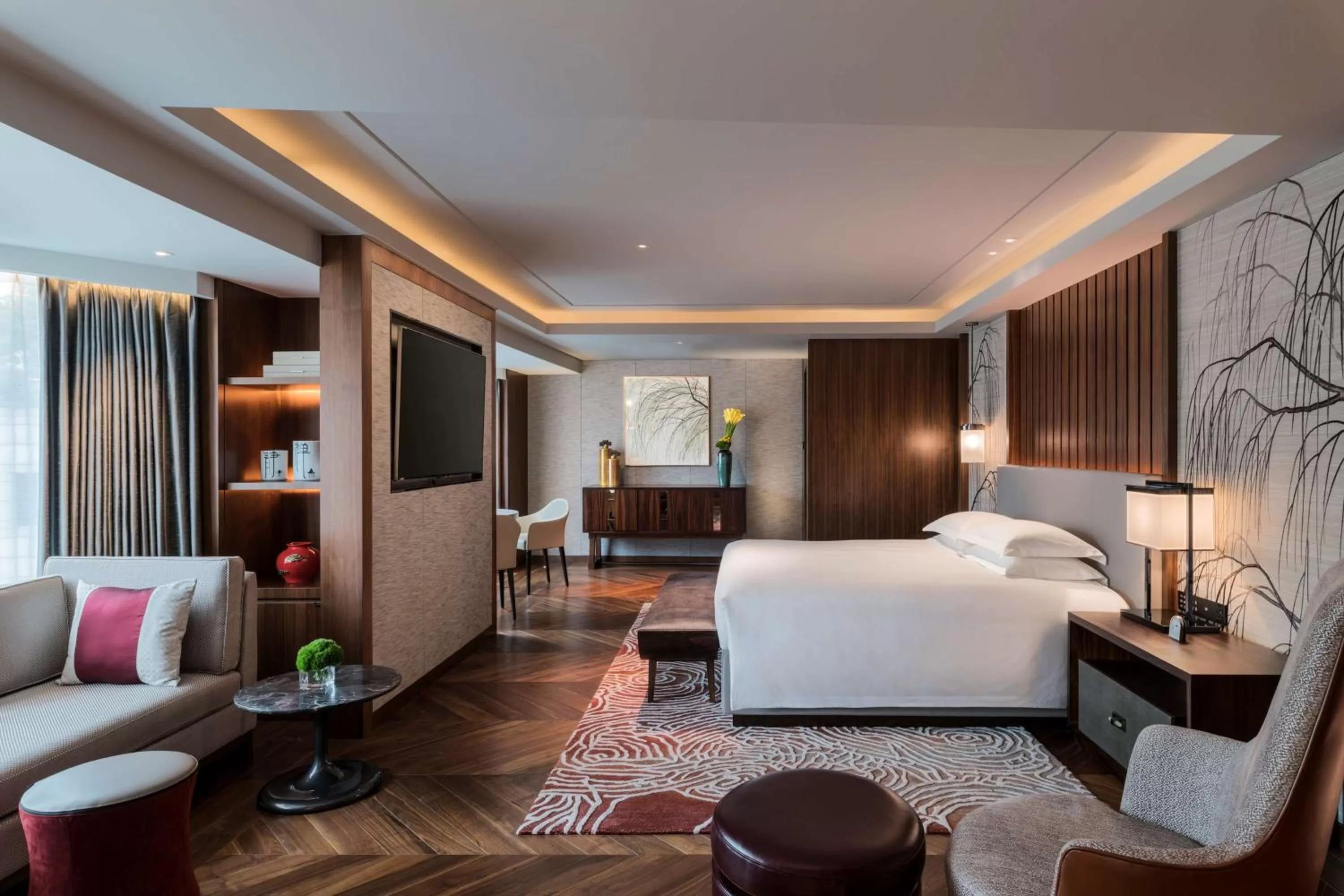 Photo of the whole room, Bed in Grand Hyatt Hangzhou