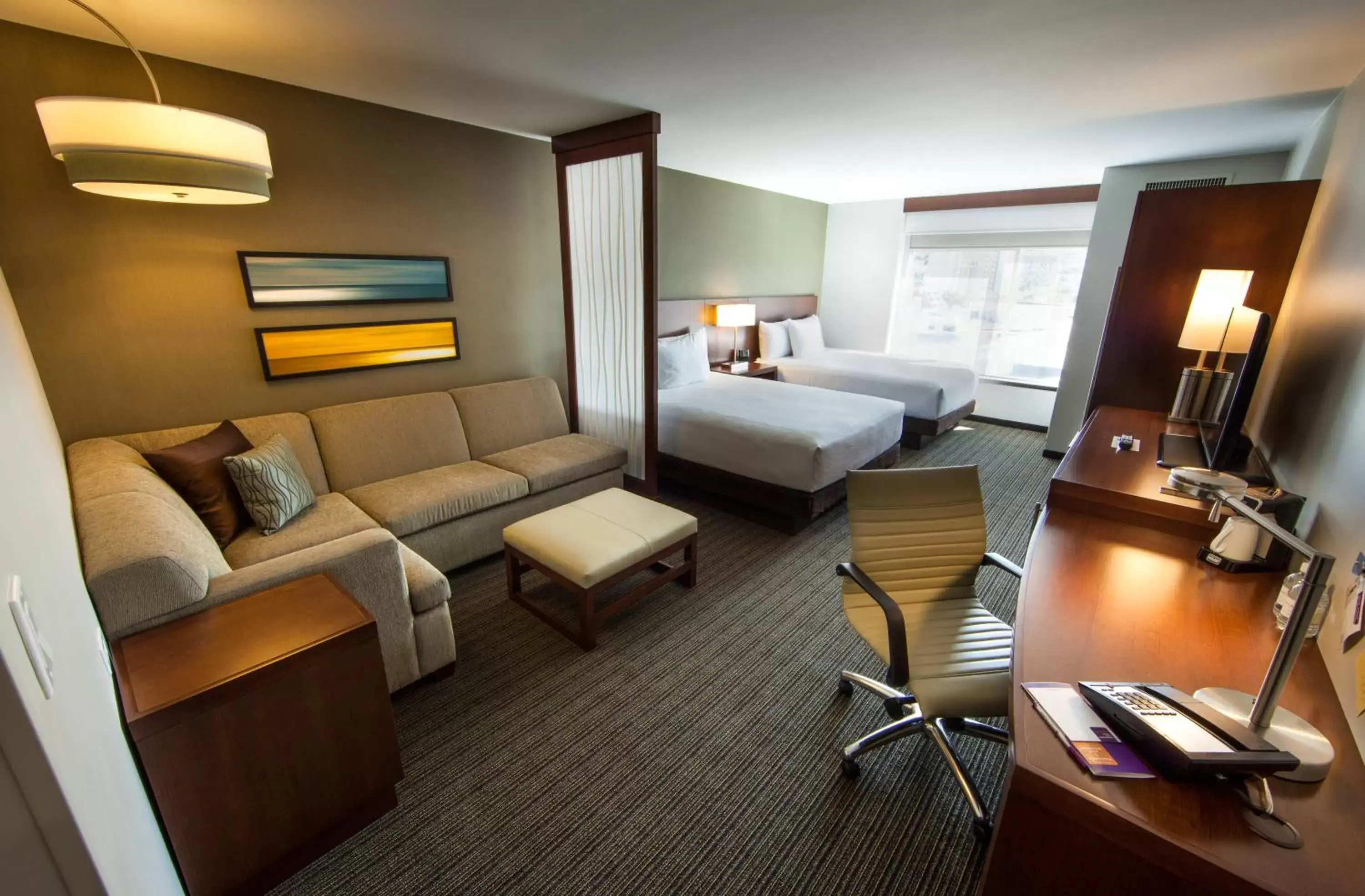 Double Room with Two Double Beds and Sofa bed - High Floor in Hyatt Place Ontario/Rancho Cucamonga Double Room with Two Double Beds and Sofa bed - High Floor in Hyatt Place Ontario/Rancho Cucamonga