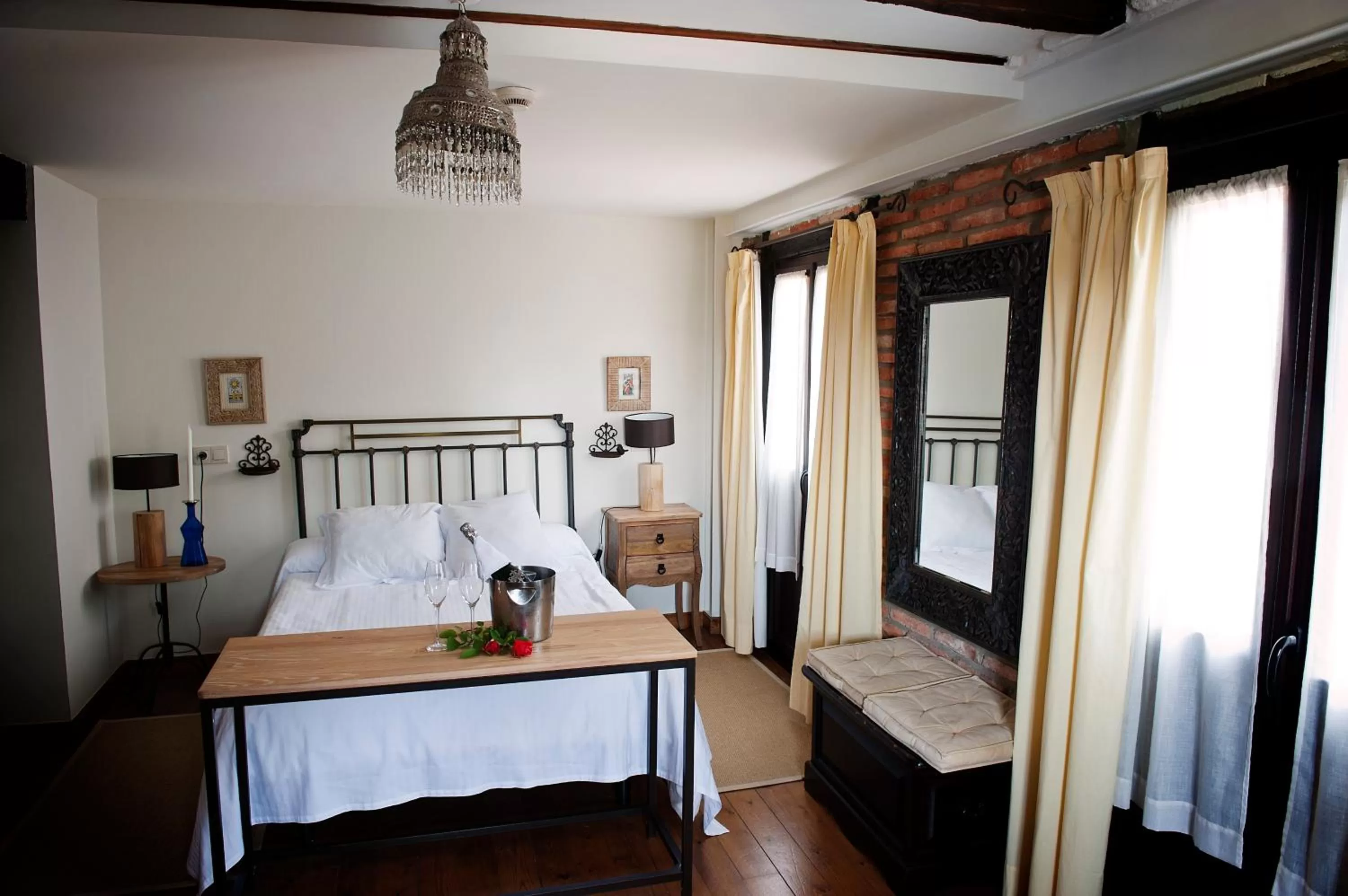 Bed in Posada Santa Ana