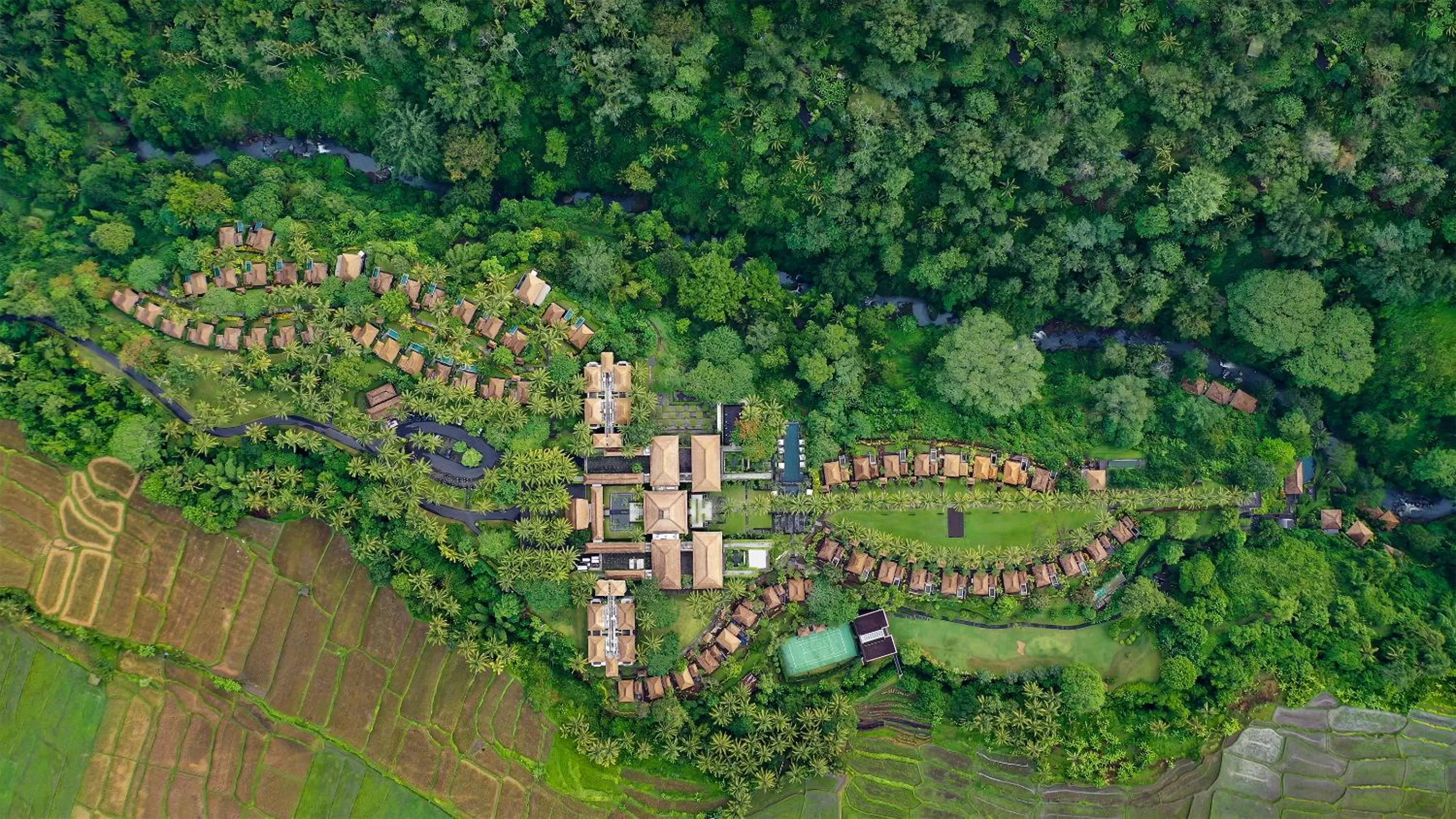 Bird's eye view in Maya Ubud Resort & Spa