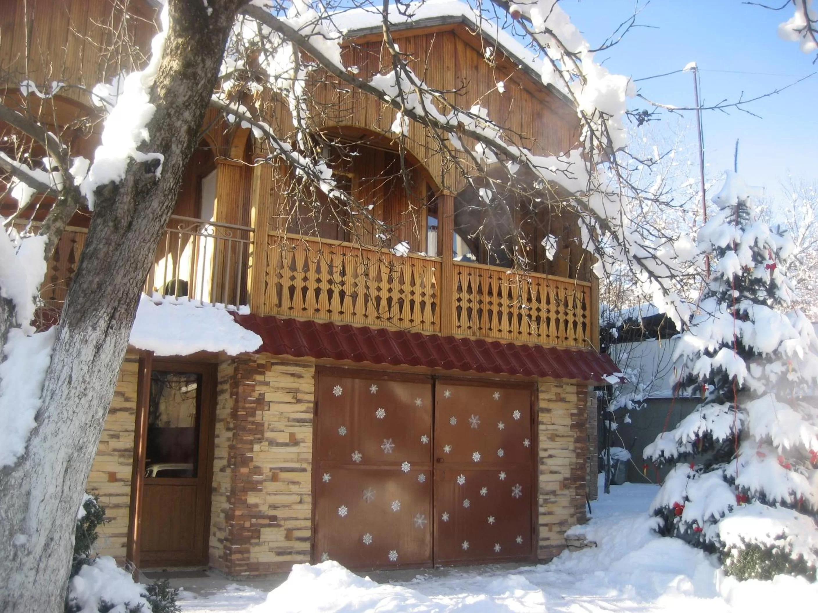 Facade/entrance, Winter in MagHay B&B Hotel in Vanadzor