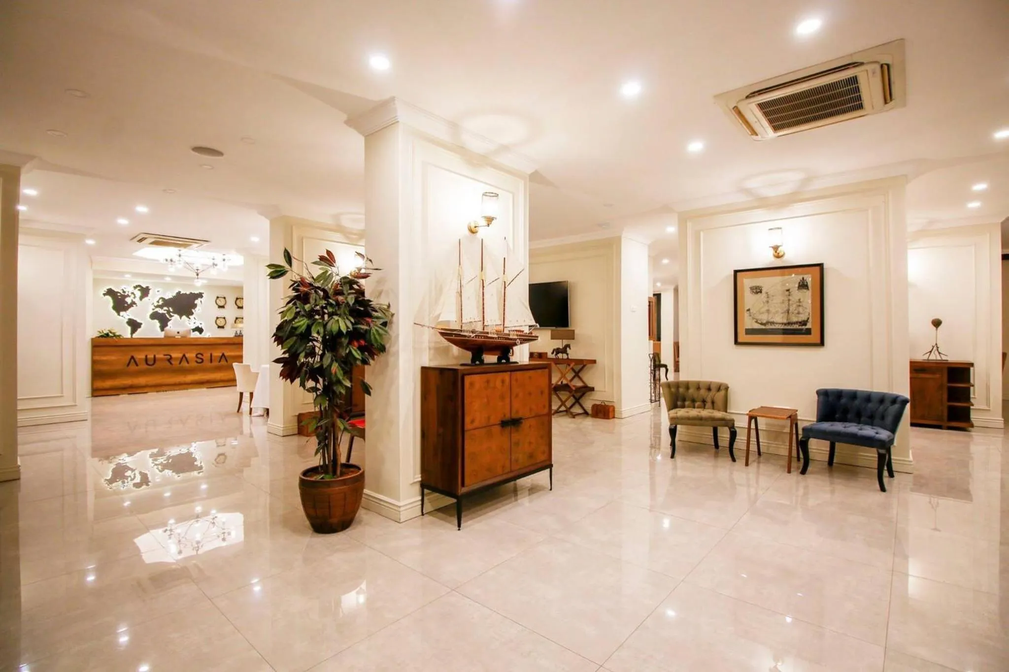 Lobby or reception in Aurasia Beach Hotel