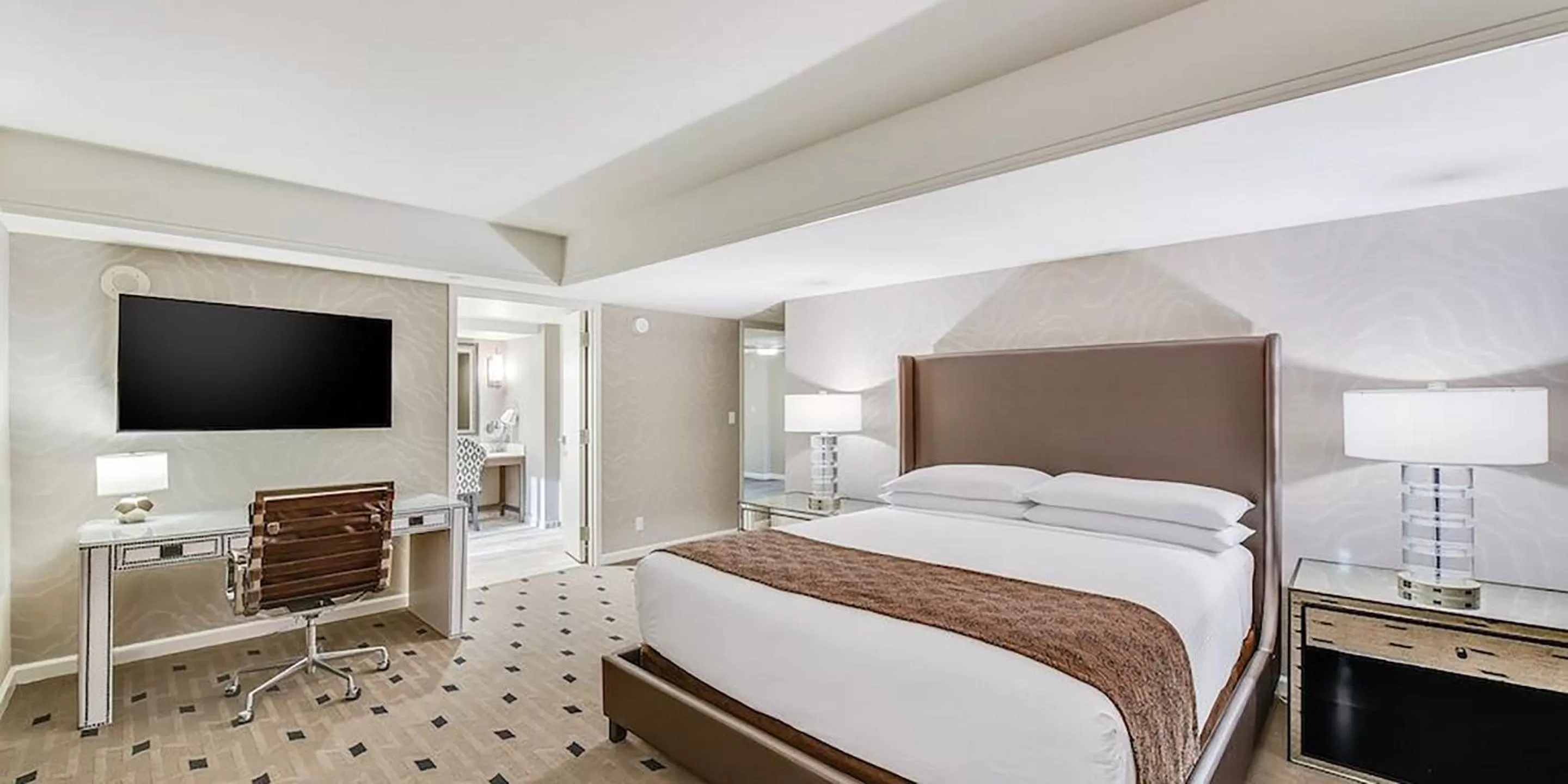 Bed in Caesars Republic Lake Tahoe, A Caesars Destination