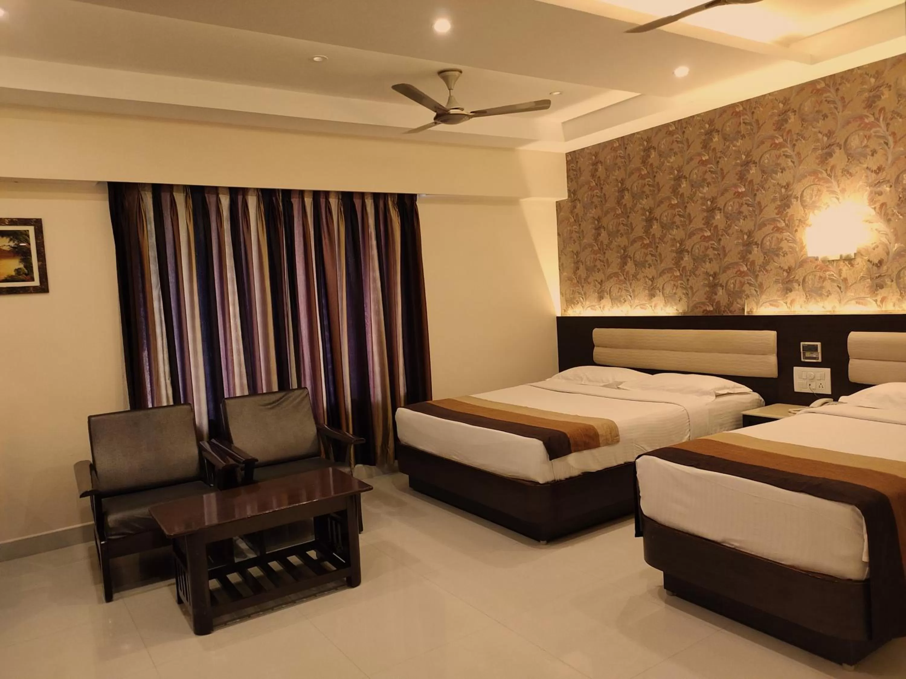 Bed in Hotel Deepam
