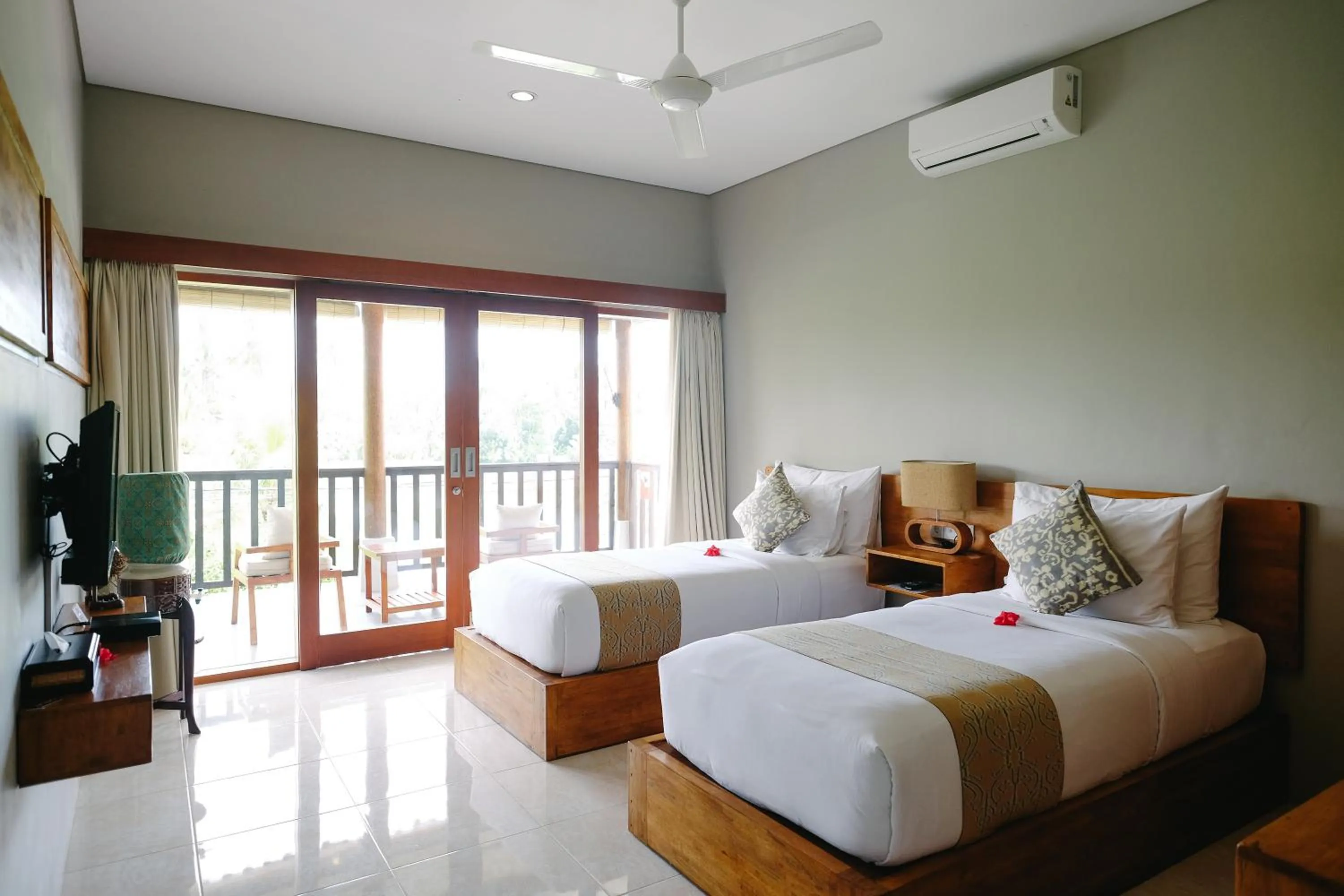 Bedroom, Bed in Sativa Villas Ubud with Private Pool