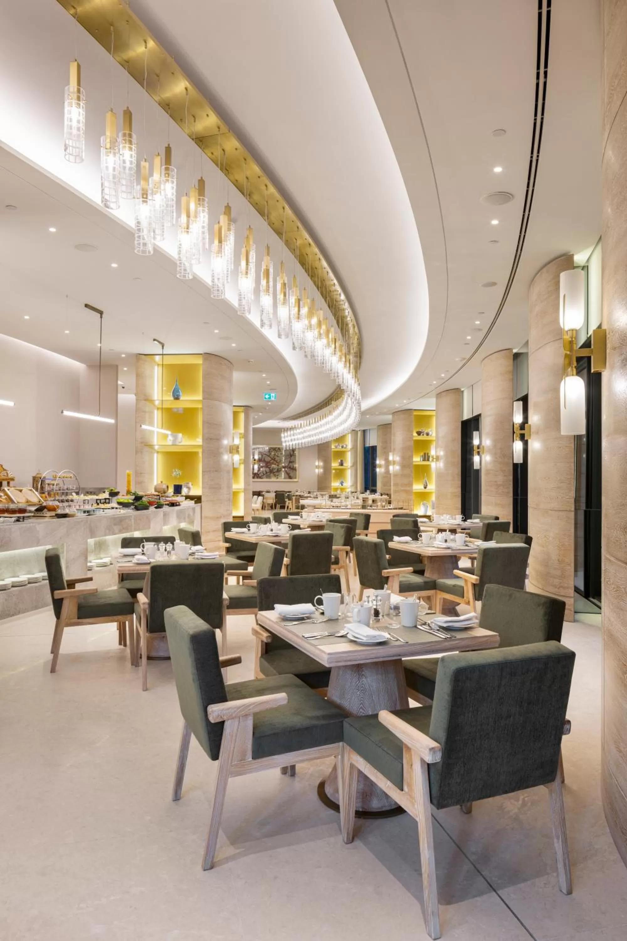 Buffet breakfast in Hyatt Regency Izmir IstinyePark